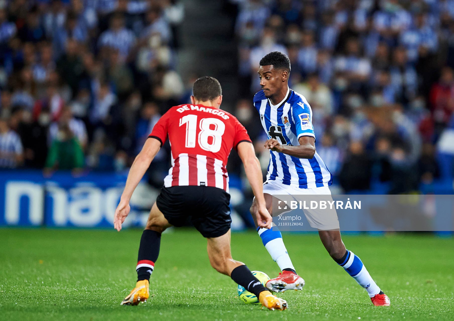 Alexander Isak of Real Sociedad  looks