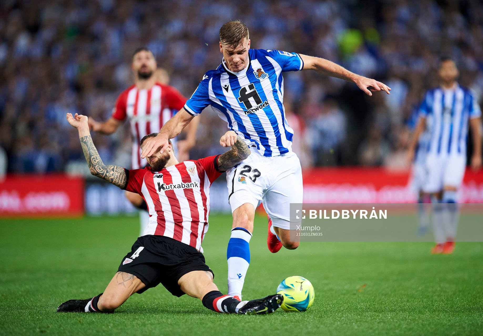 Alexander Sørloth of Real Sociedad  looks