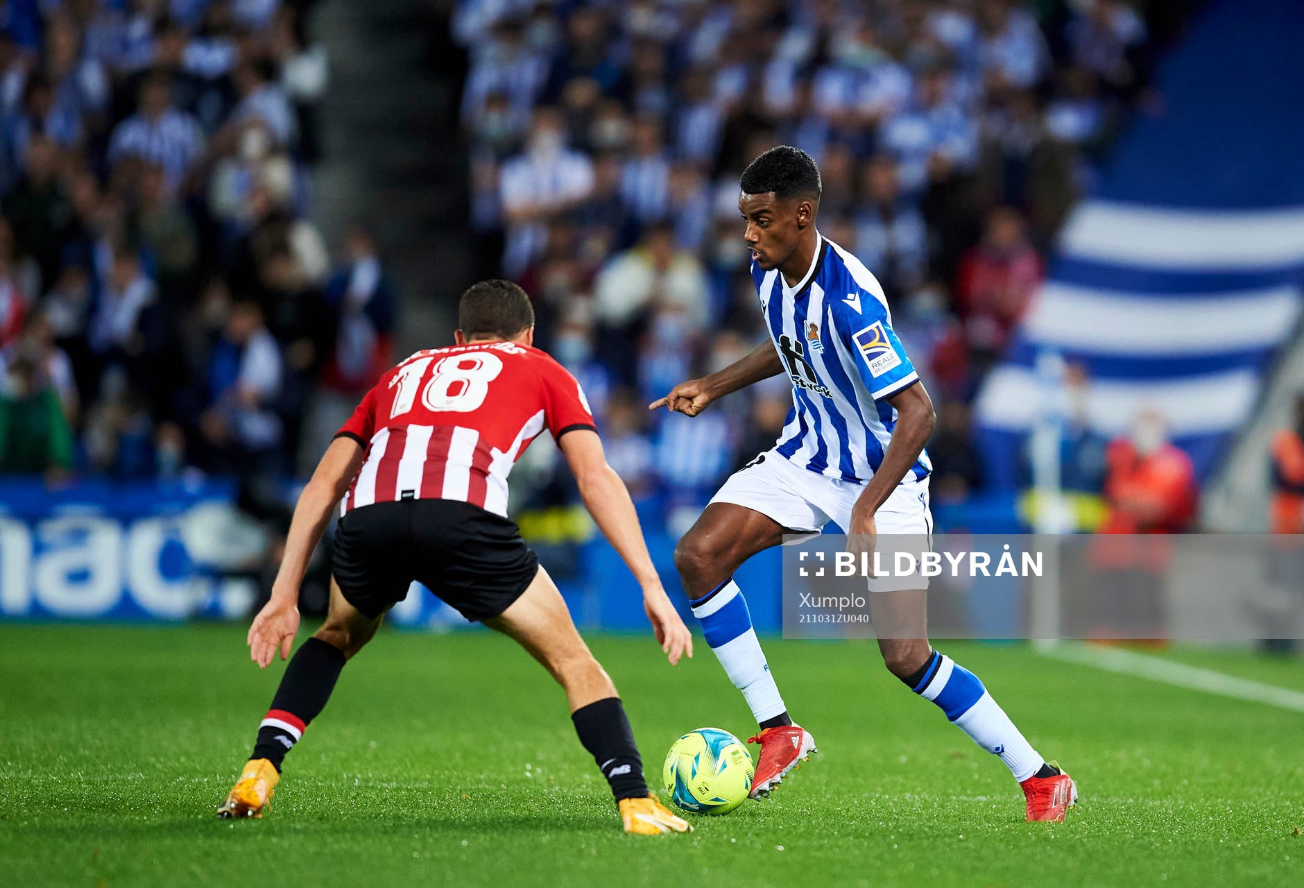 Alexander Isak of Real Sociedad  looks