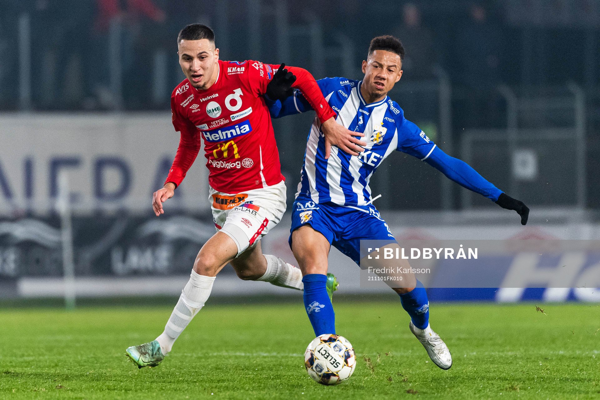 Degerfors Abdelrahman Saidi och IFK Göteborgs Tobias Sana