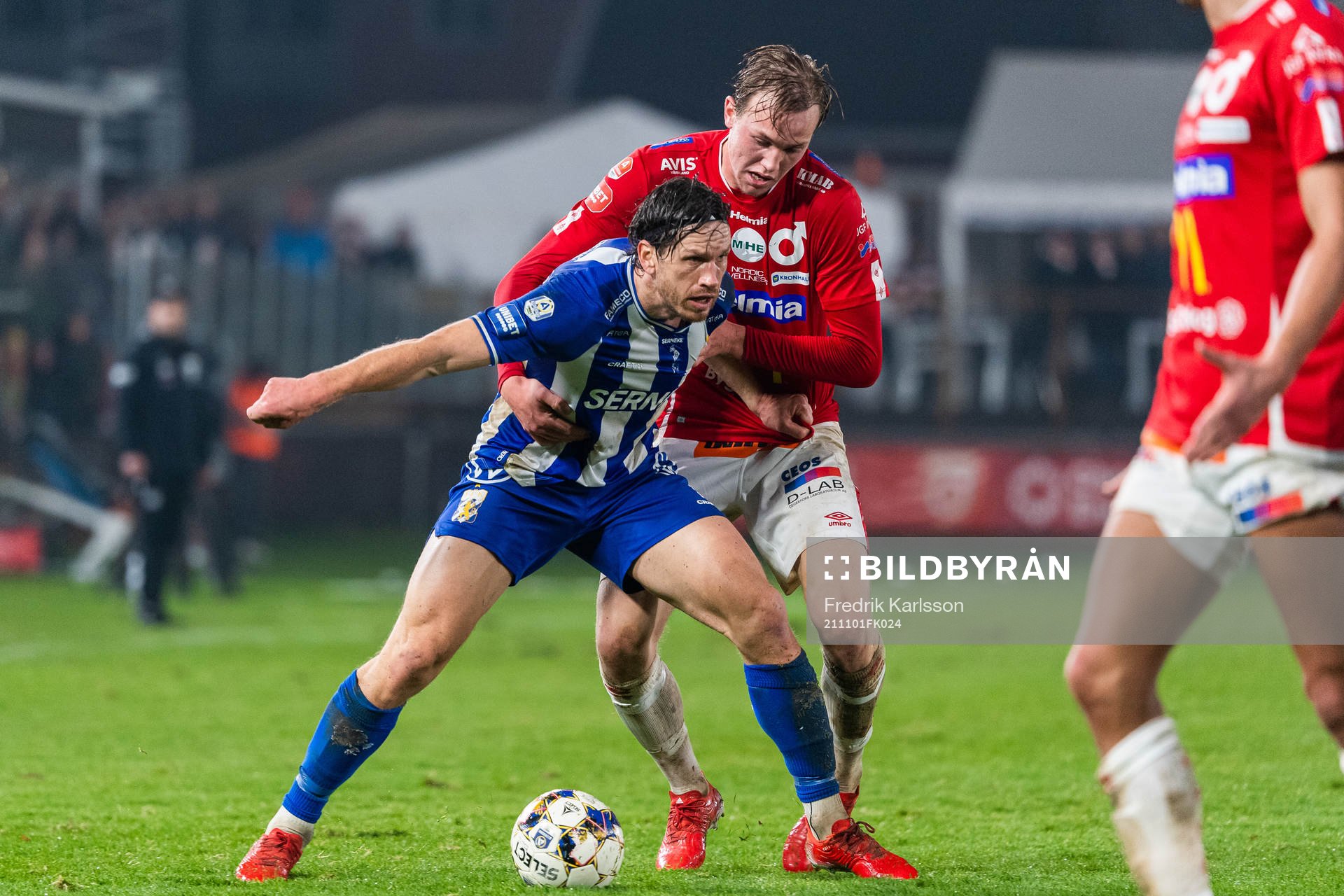 IFK Göteborgs Gustav Svensson och Degerfors Adam Carlén
