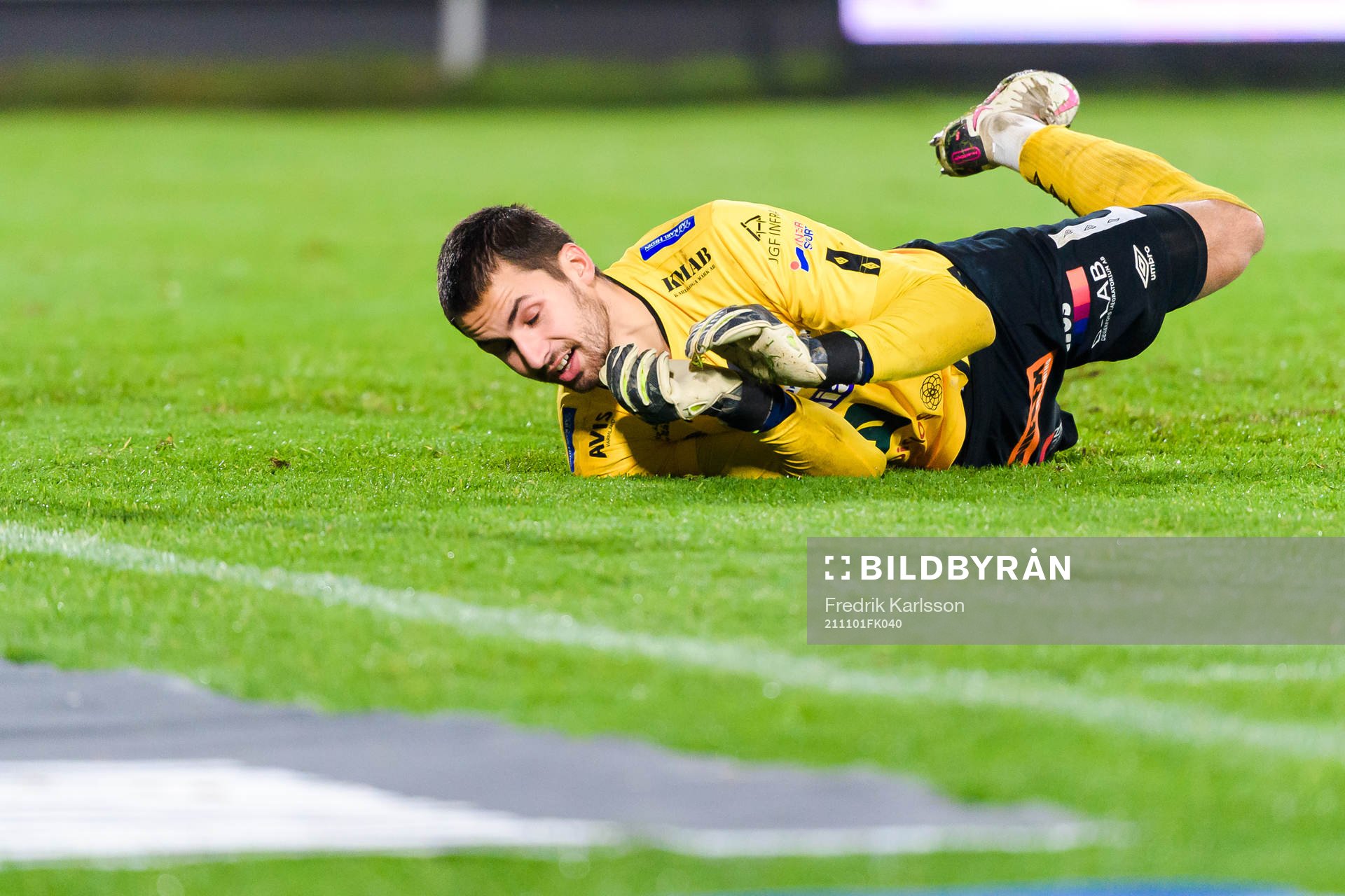 Degerfors målvakt Alfie Malik Whiteman