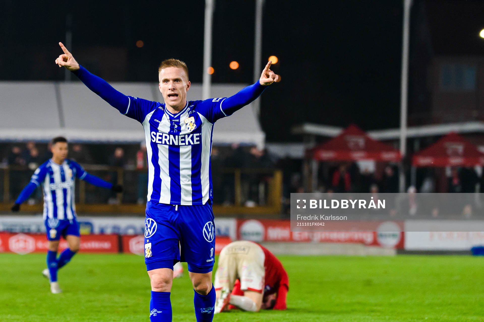 IFK Göteborgs Oscar Wendt jublar