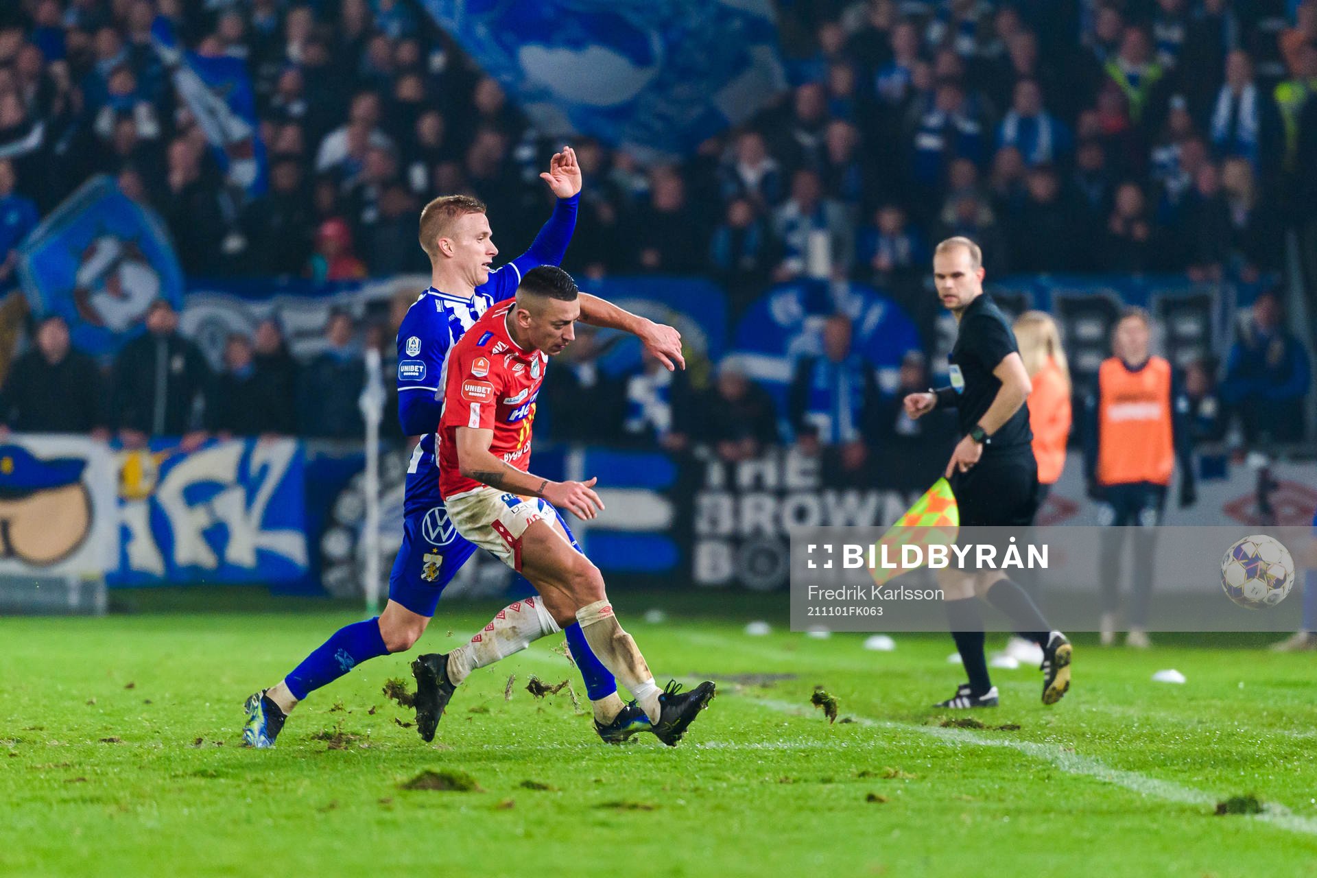 IFK Göteborgs Oscar Wendt och Degerfors Nikola Djurdjic