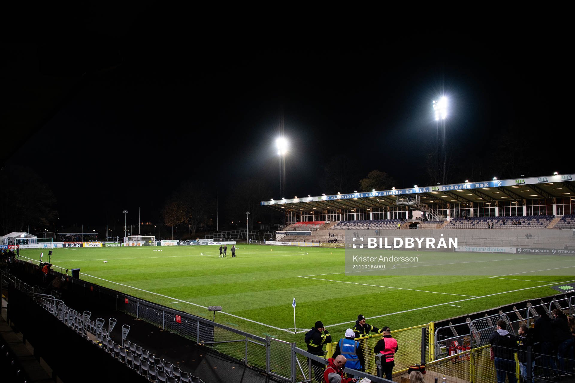 Örjans Vall före fotbollsmatchen i Allsvenskan mellan