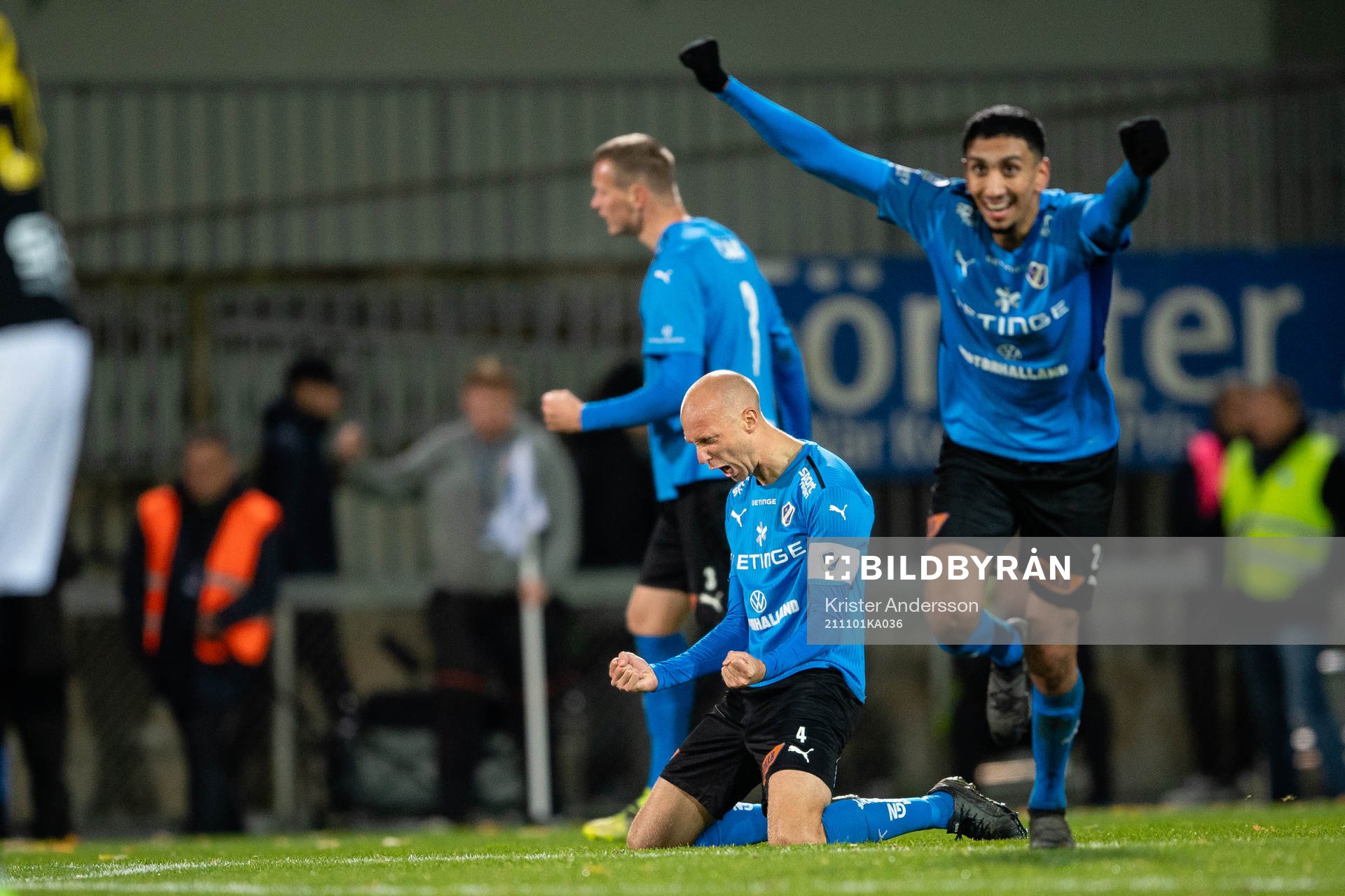 Halmstads Andreas Johansson jublar