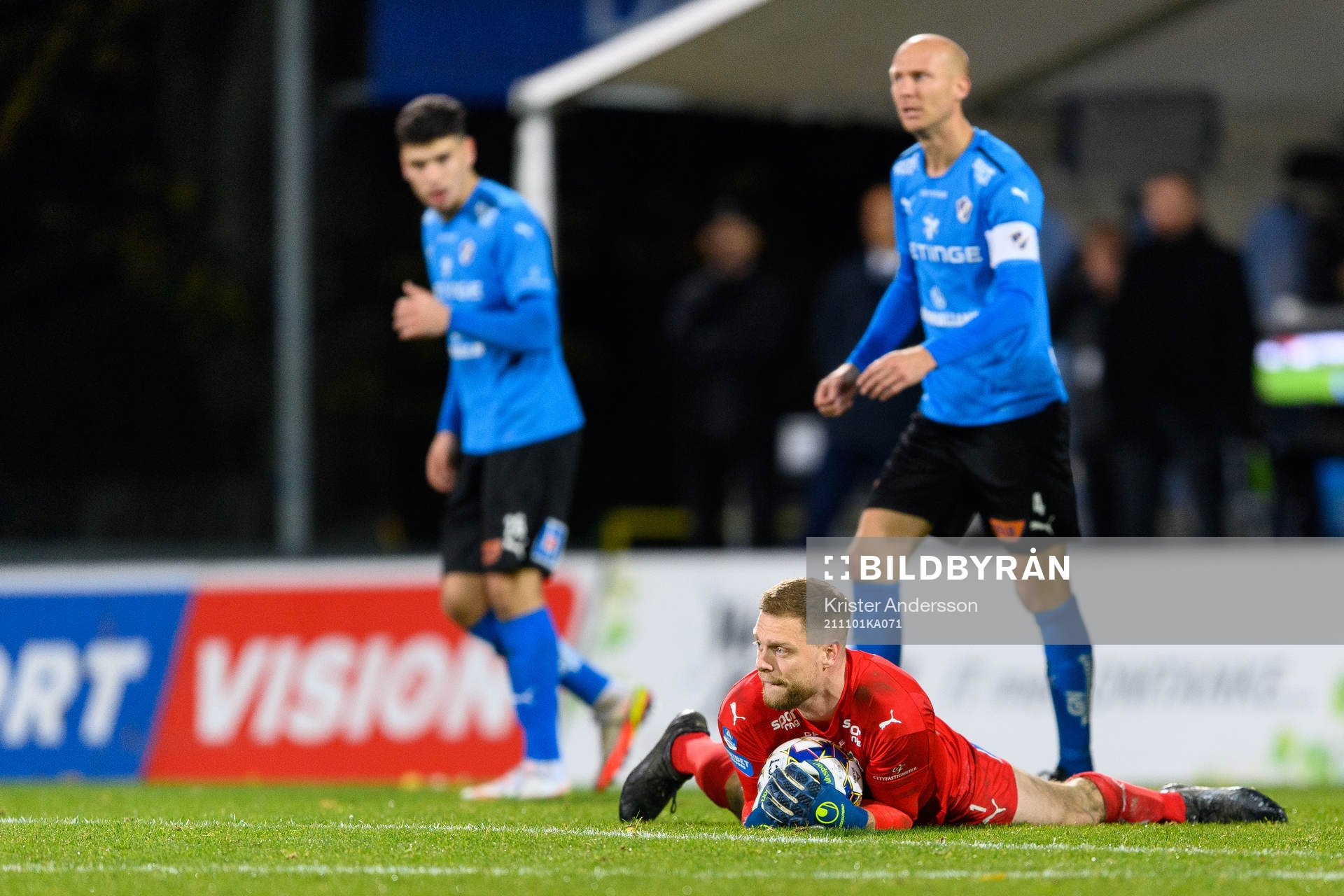Halmstads målvakt Malkolm Nilsson Säfqvist