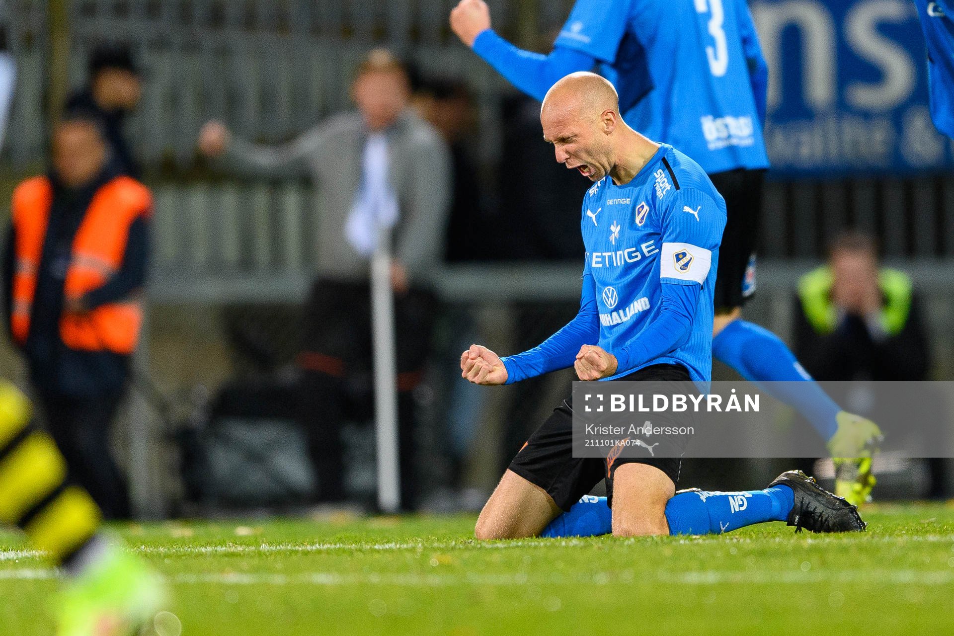 Halmstads Andreas Johansson jublar