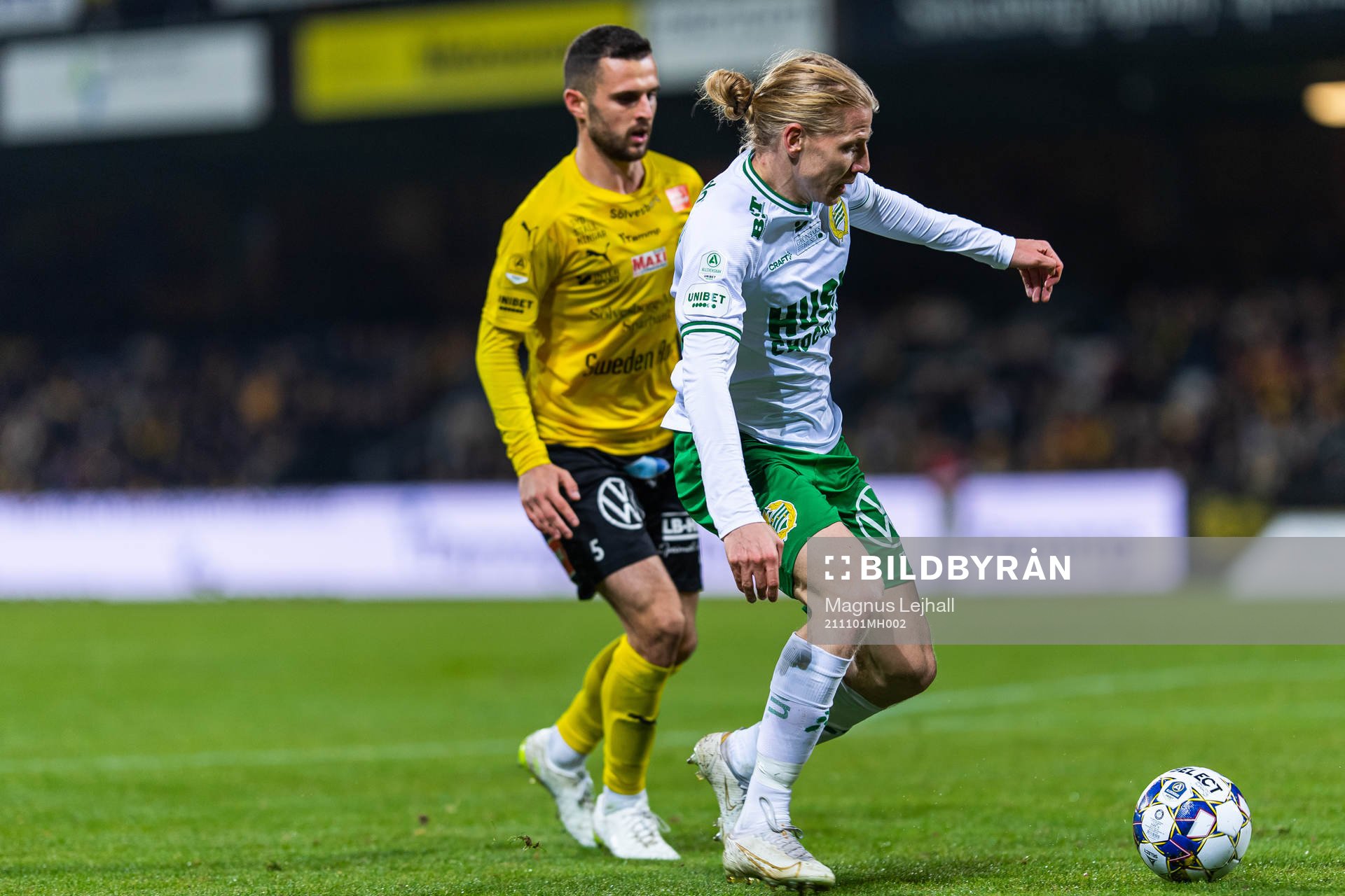 Mjällbys Max Watson och Hammarbys Gustav Ludwigson