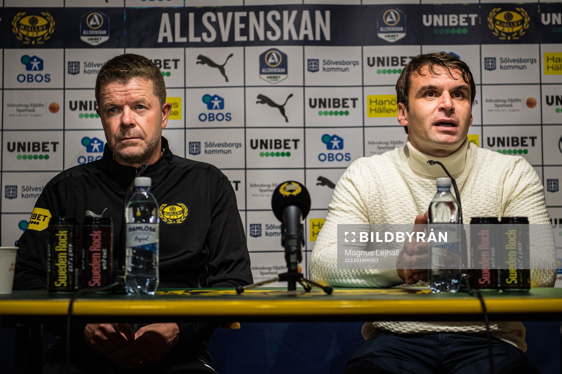 Mjällbys tränare Anders Torstensson och Hammarbys