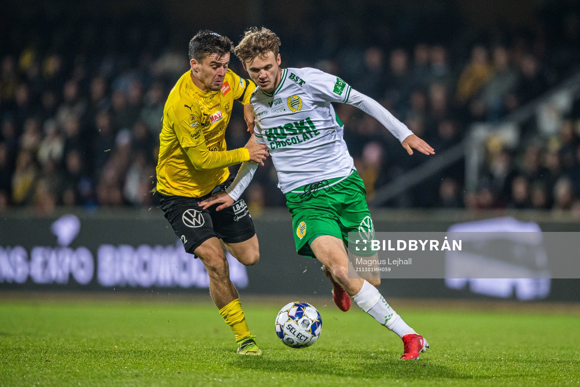Mjällbys Jesper Gustavsson och Hammarbys Williot Swedberg