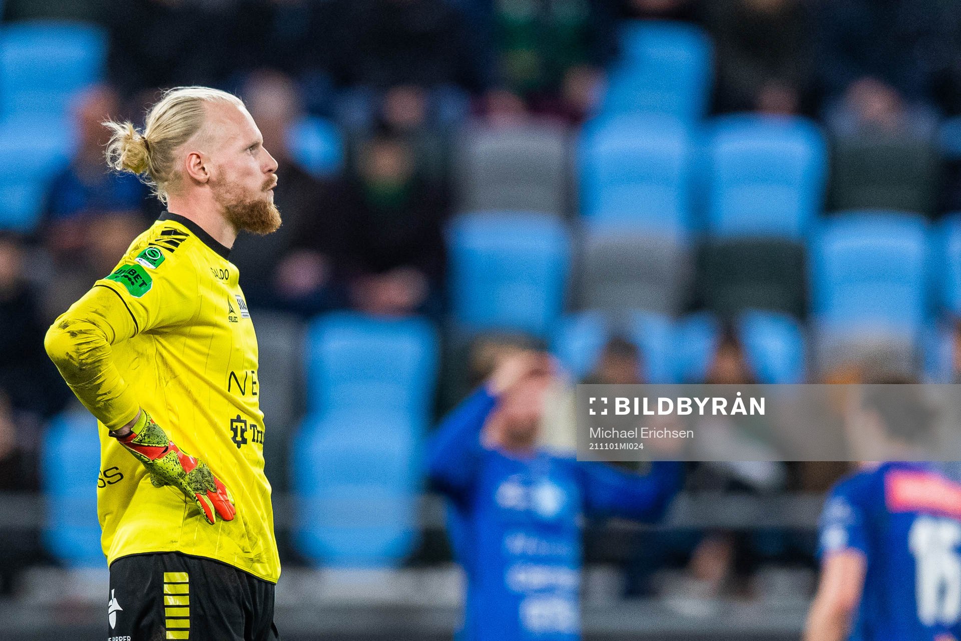 GAIS målvakt Mathias Karlsson deppar