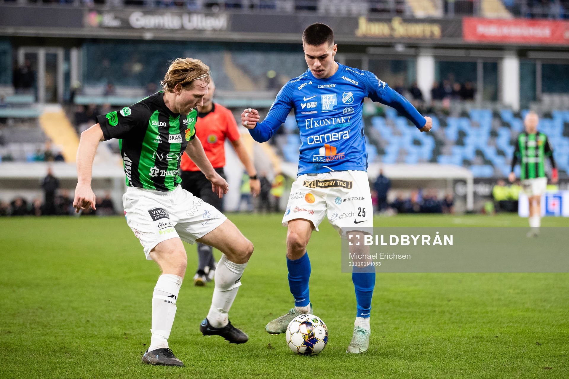 GAIS August Wängberg och Norrbys William Milovanovic