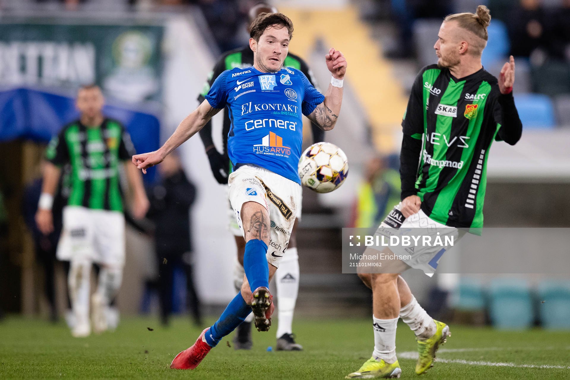 Norrbys Luis Argudo och GAIS Jonas Lindberg