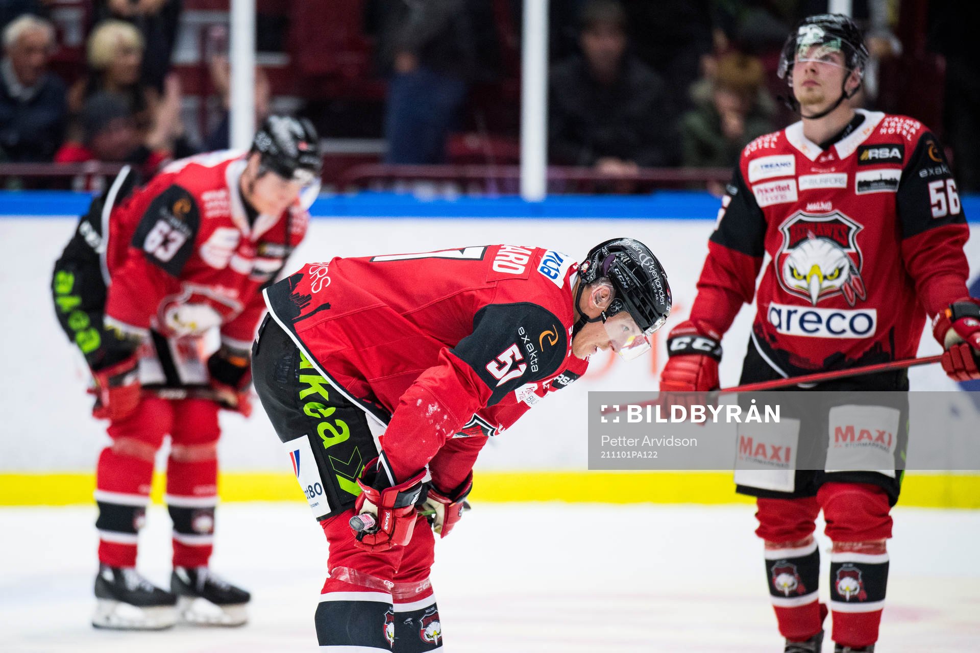 Malmö Redhawks Emil Sylvegård deppar