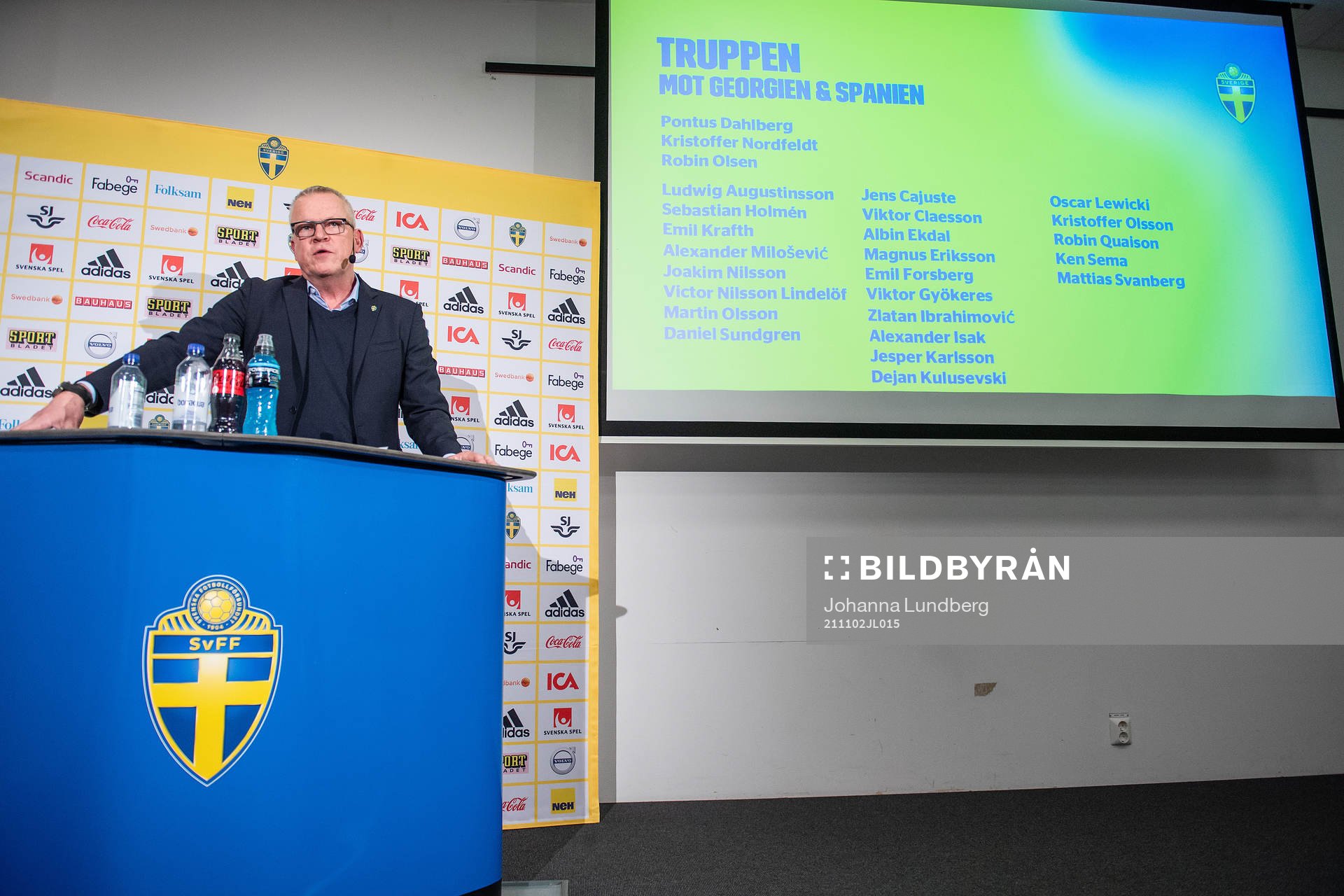 Head coach Janne Andersson of the Swedish national football