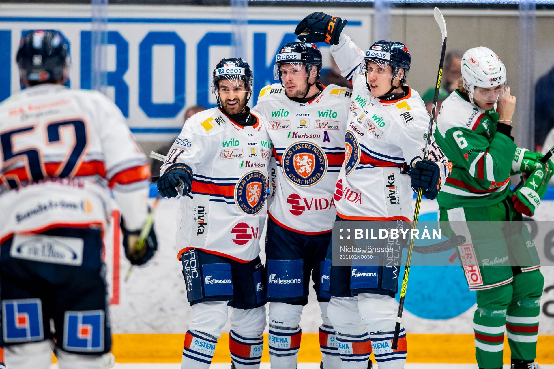 Växjös Andrew Calof, Martin Lundberg och Miika Koivisto
