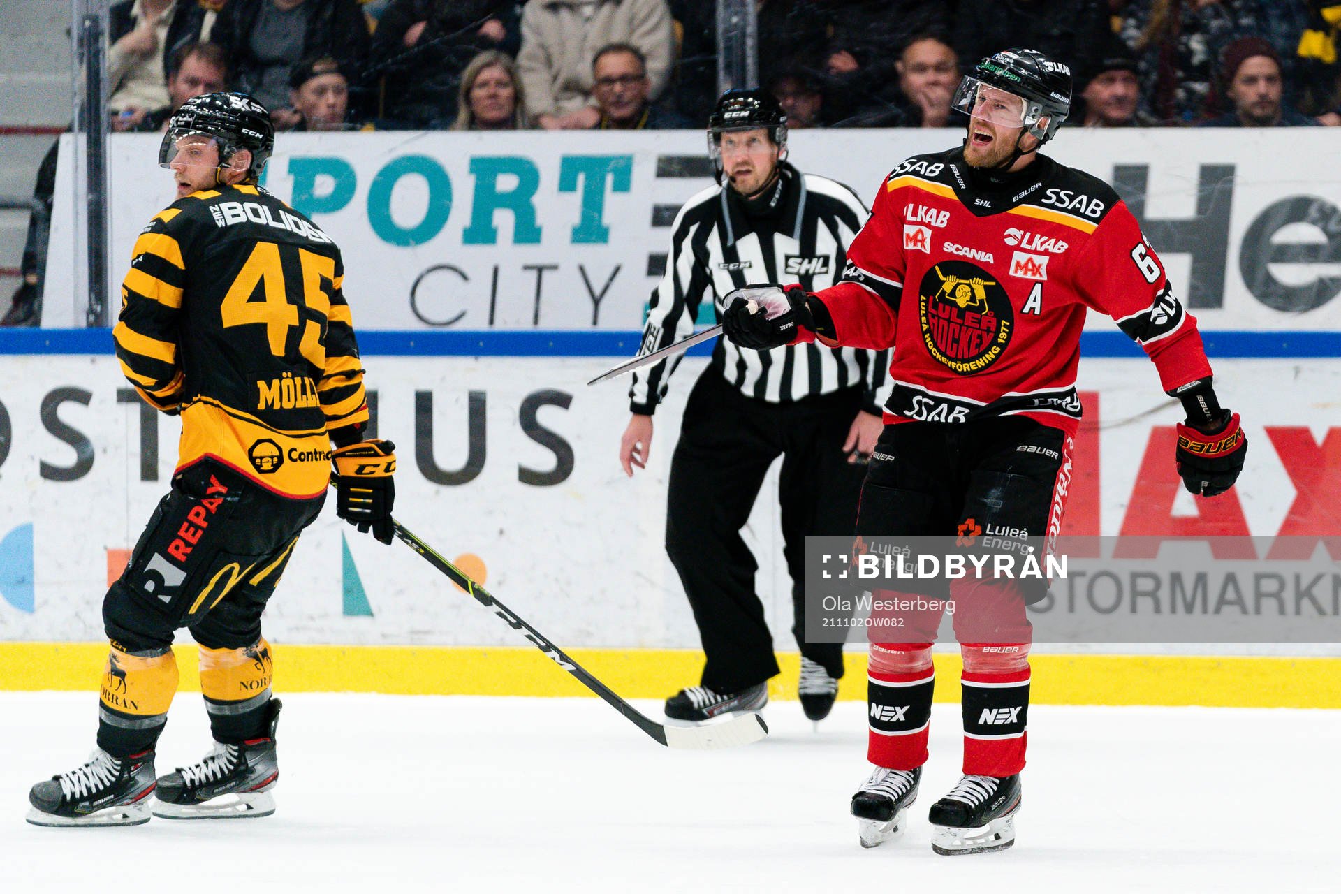 Skellefteås Oscar Möller och Luleås Linus Omark