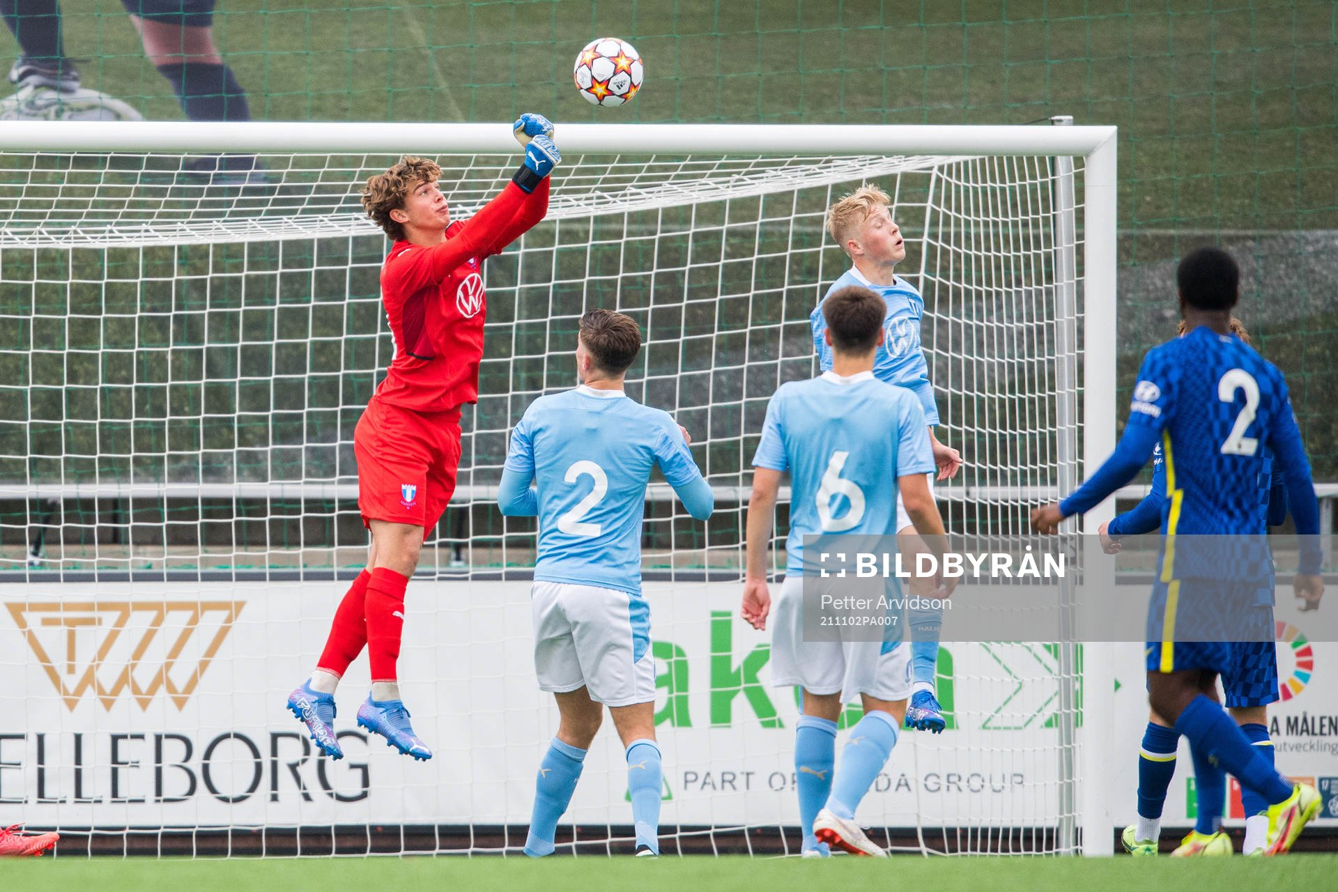 Goalkeeper Melker Ellborg of Malmö FF