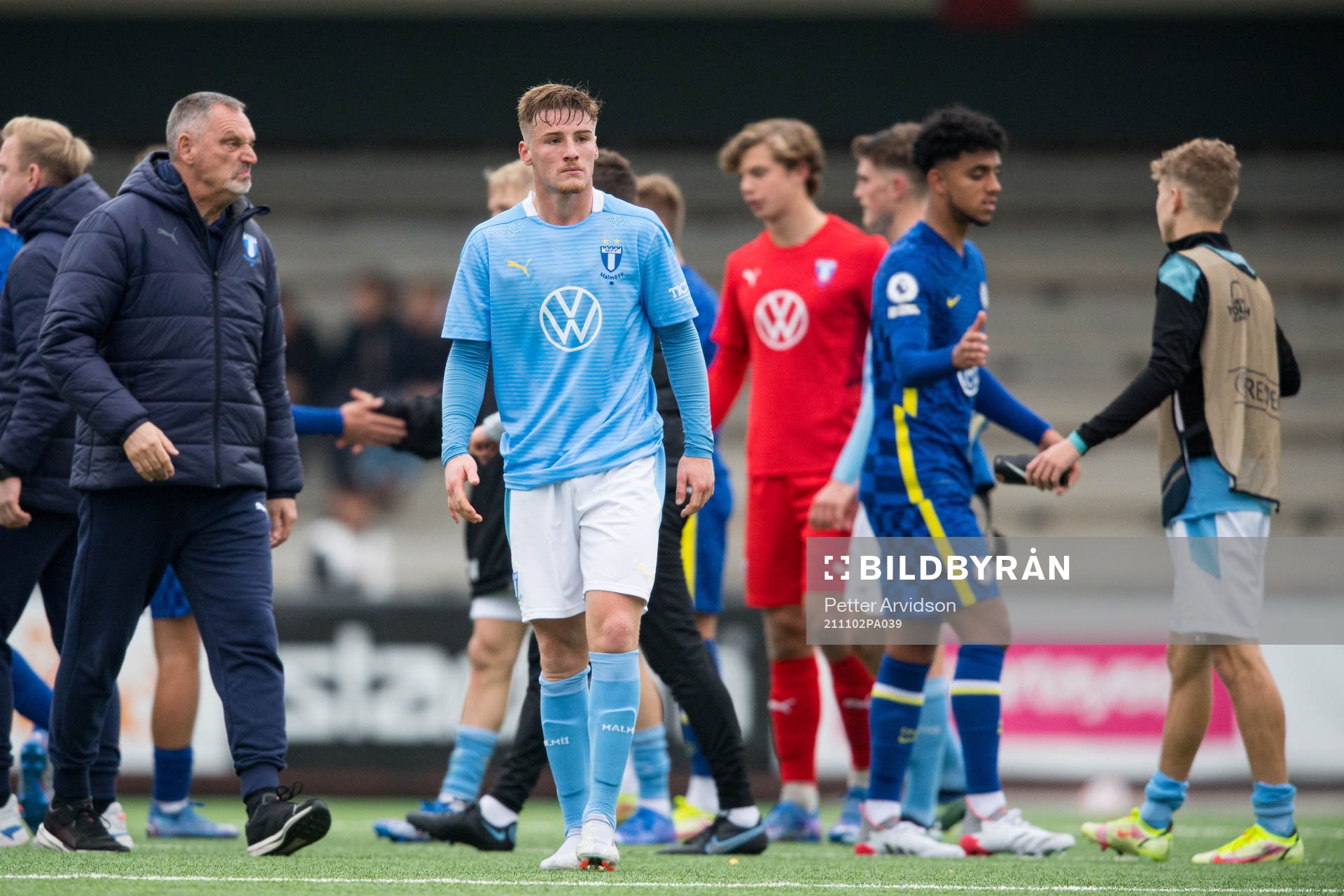 Markus Björkqvist of Malmö FF looks dejected