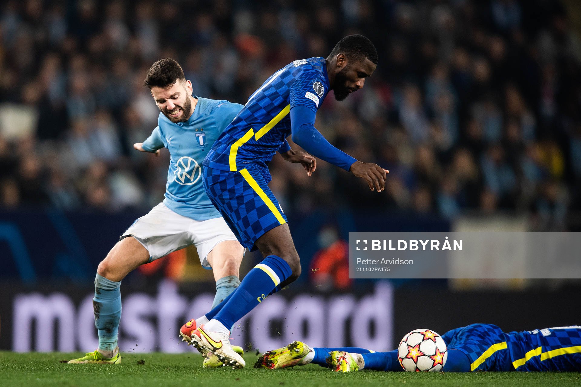 Erdal Rakip of Malmö FF and Antonio Rudiger Antonio Rudiger