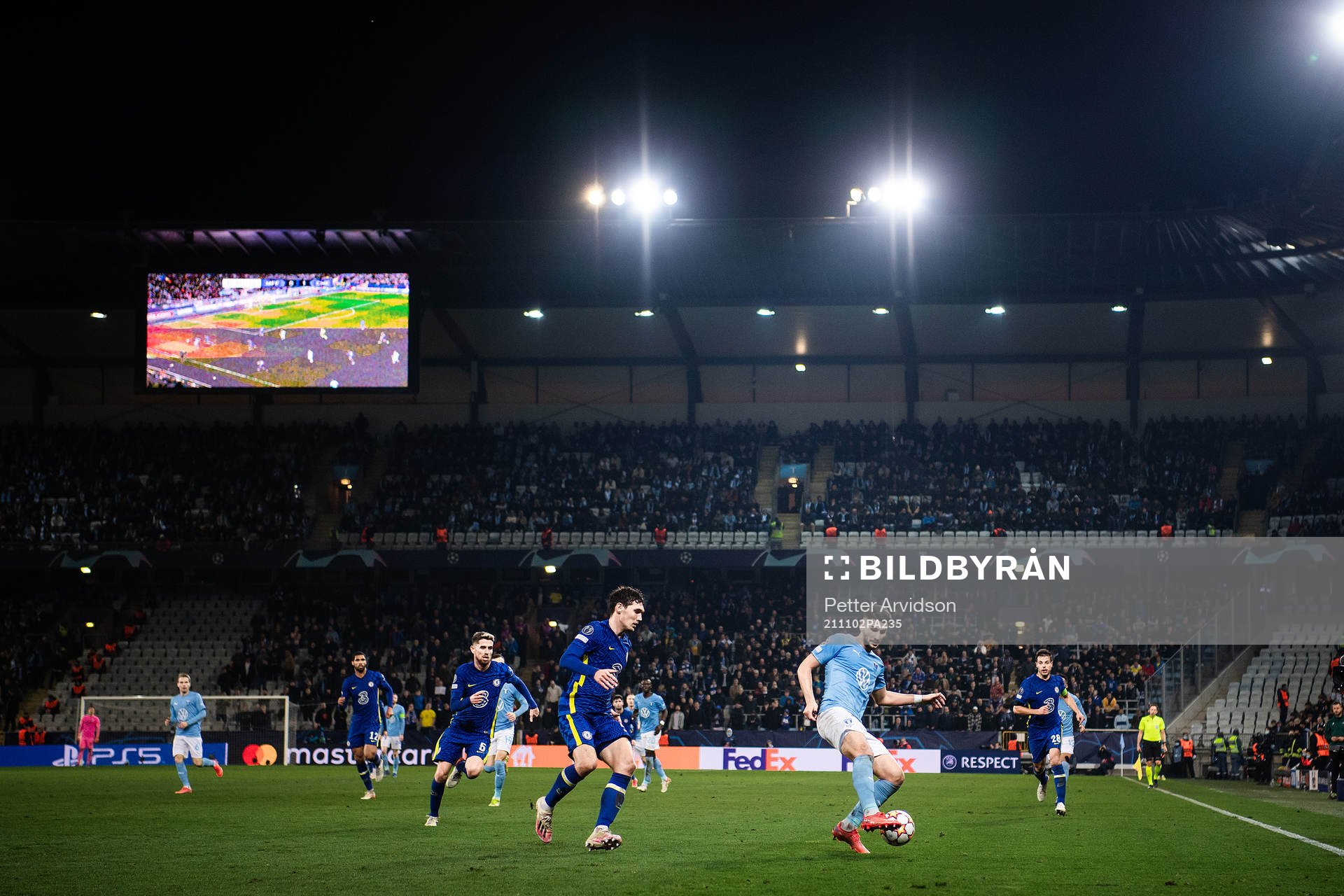 Andreas Christensen of Chelsea and Antonio Colak of Malmö