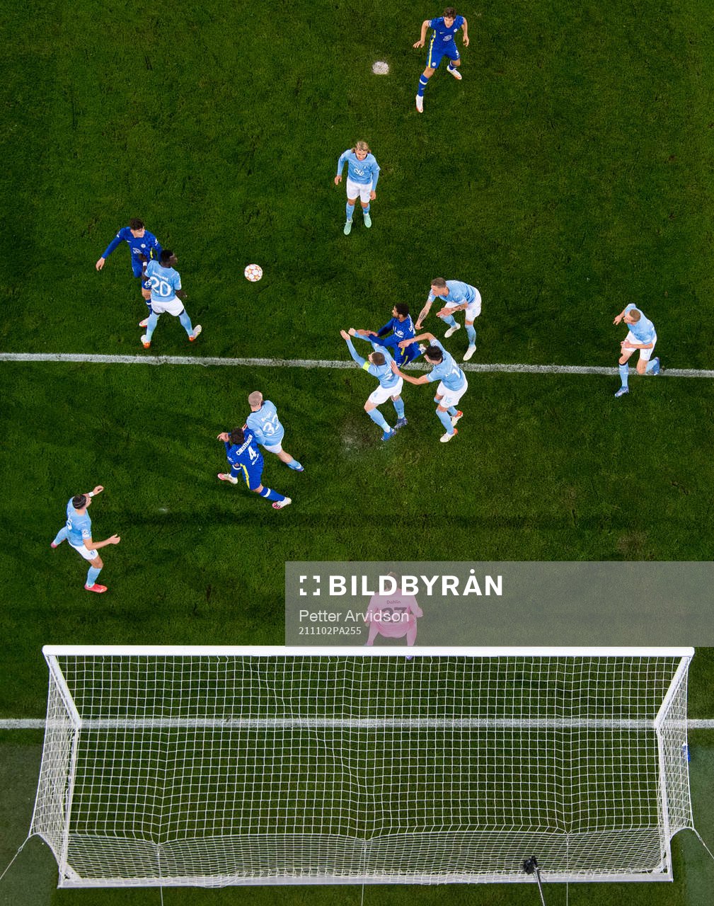 Action infront of goalkeeper Johan Dahlin of Malmö FF