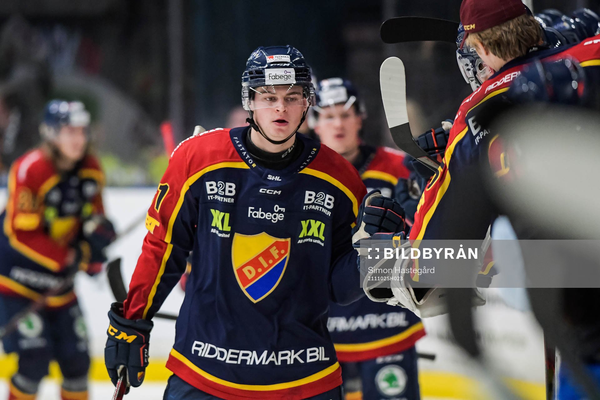 Djurgårdens Filip Cederqvist jublar
