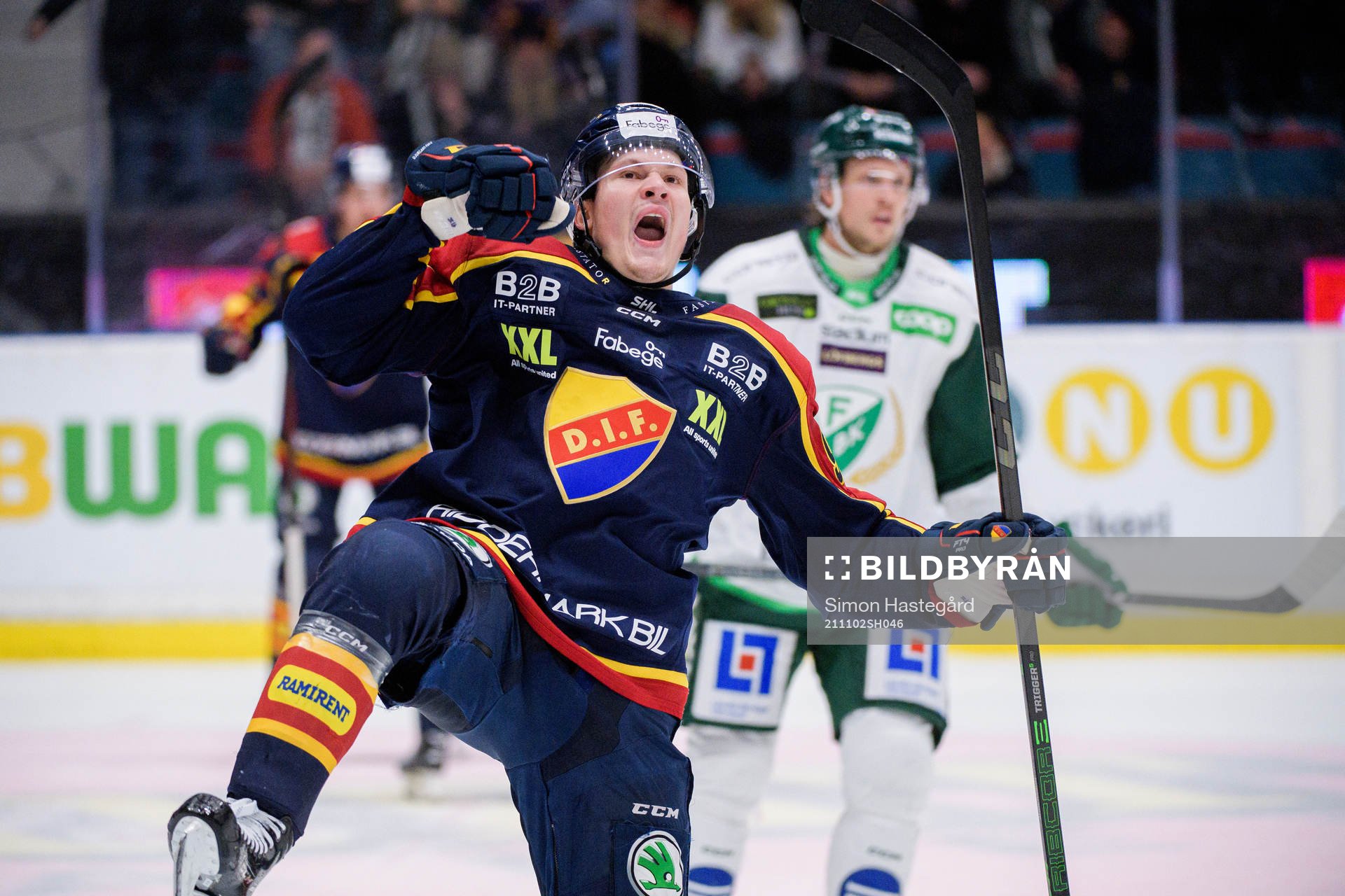 Djurgårdens Linus Andersson jublar