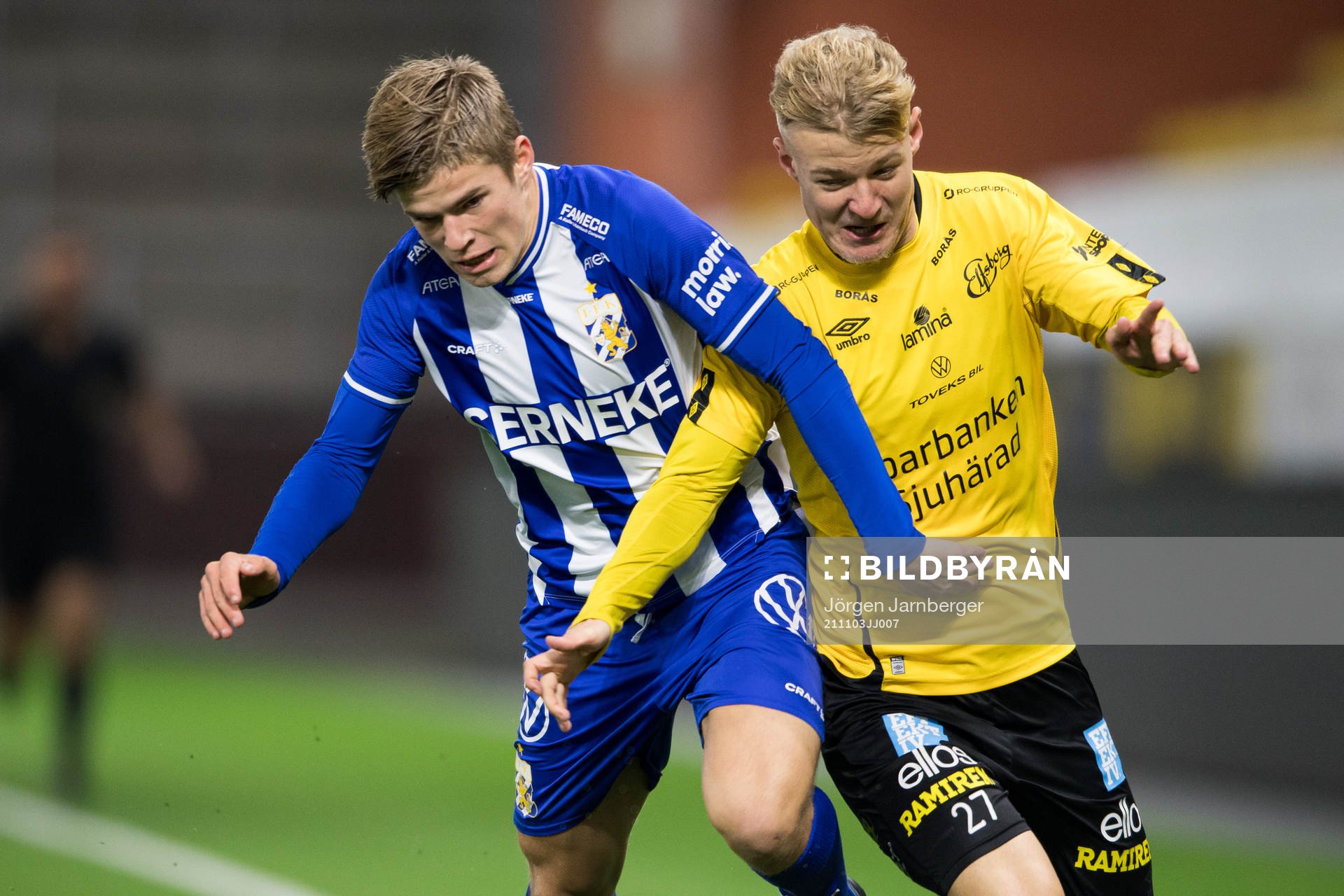 IFK Göteborgs Felix Eriksson och Elfsborgs Otto Vallentin
