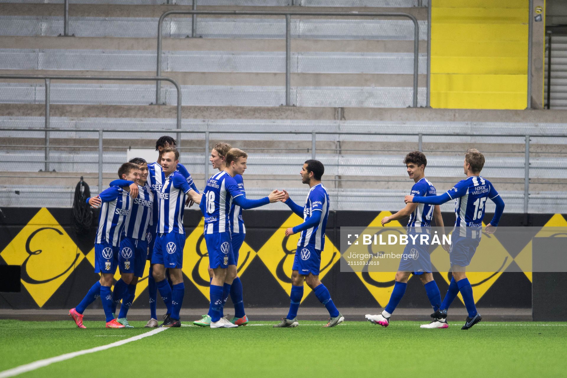 IFK Göteborgs spelare jublar