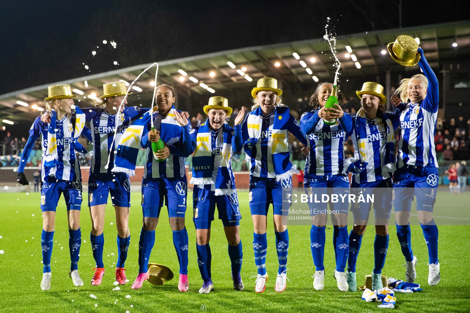 IFK Göteborgs spelare jublar