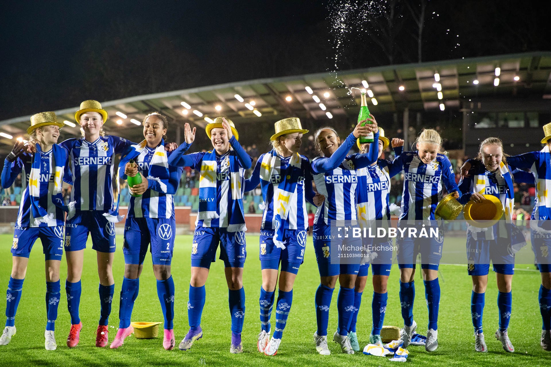 IFK Göteborgs spelare jublar