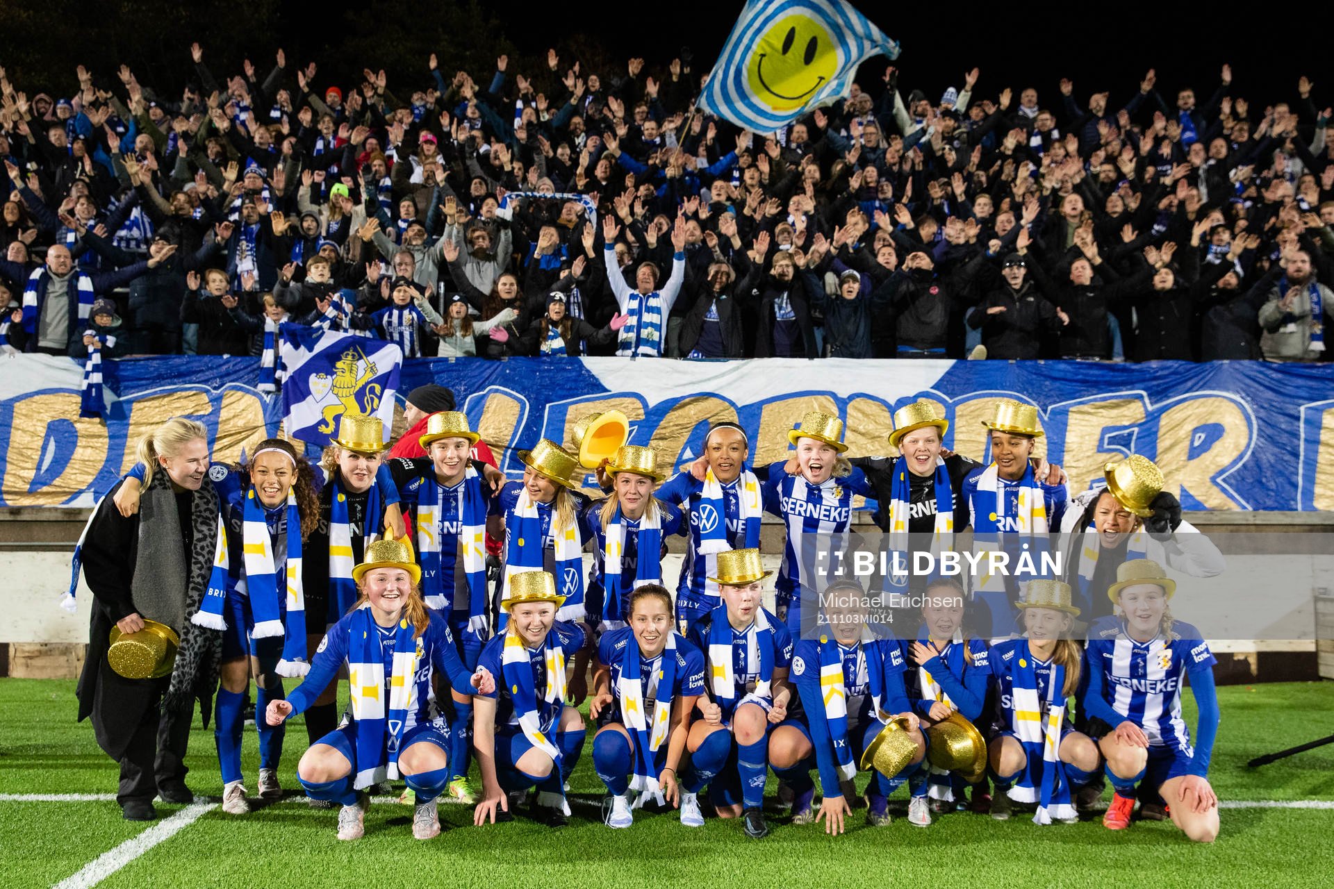 IFK Göteborgs spelare jublar