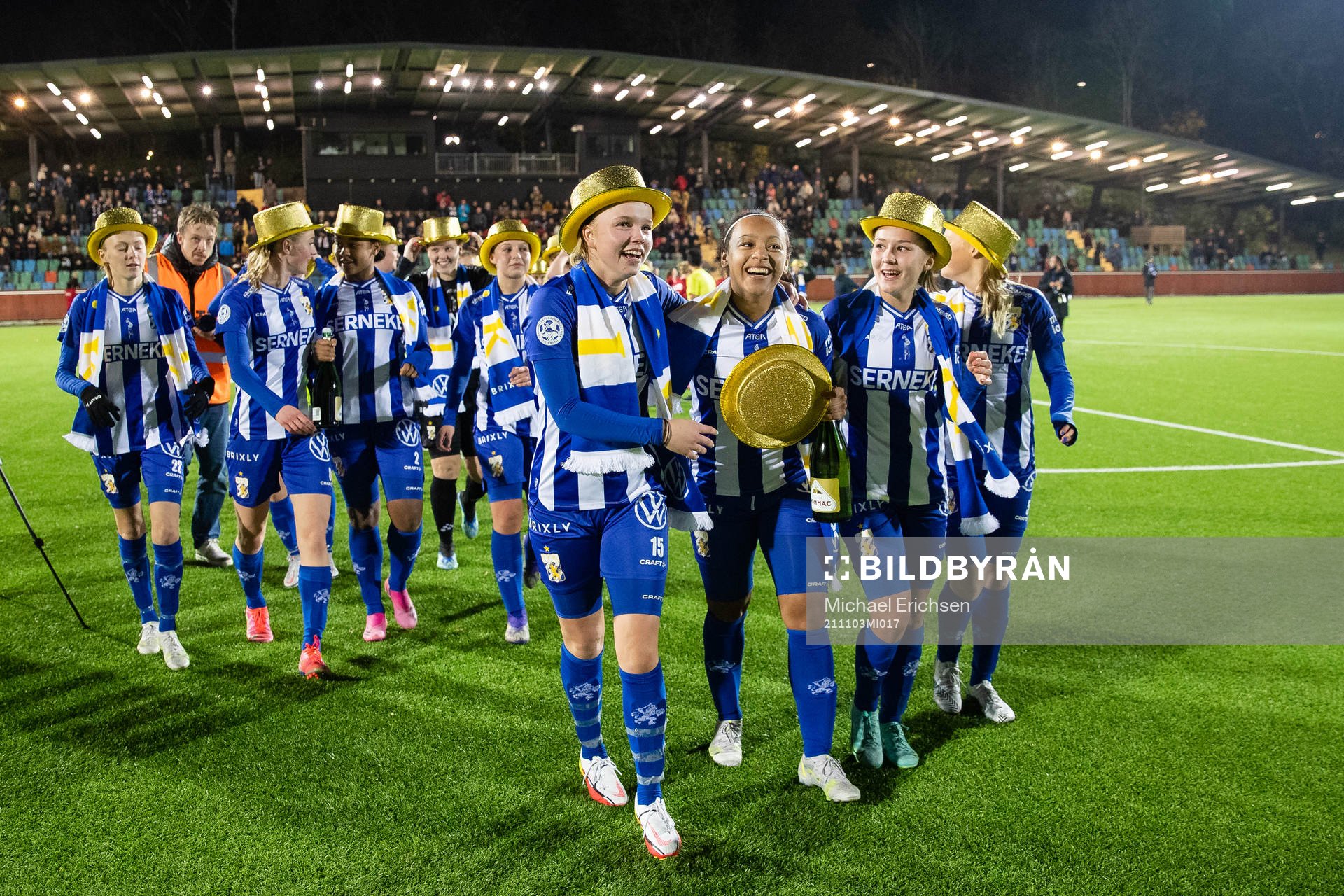 IFK Göteborgs spelare jublar