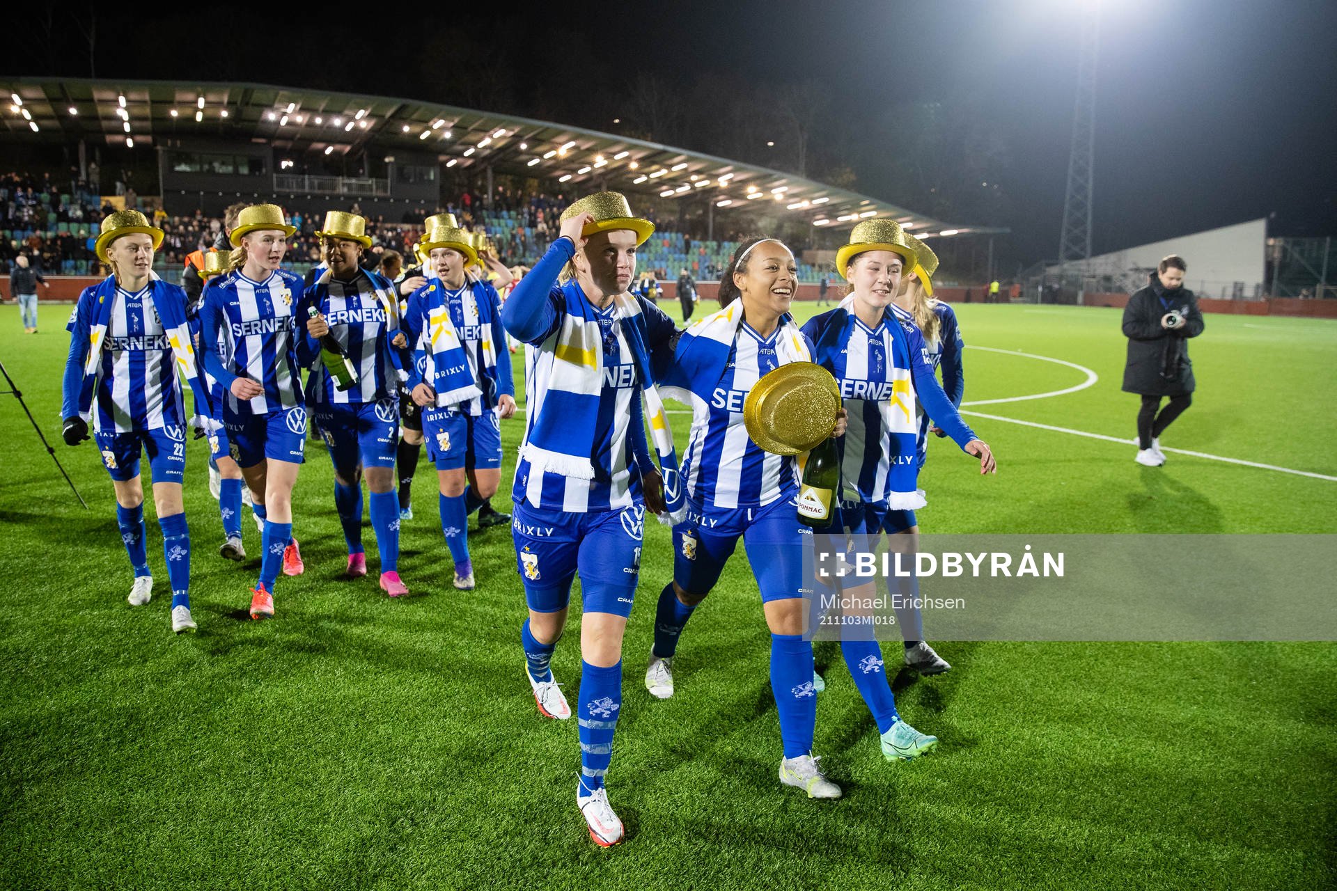 IFK Göteborgs spelare jublar