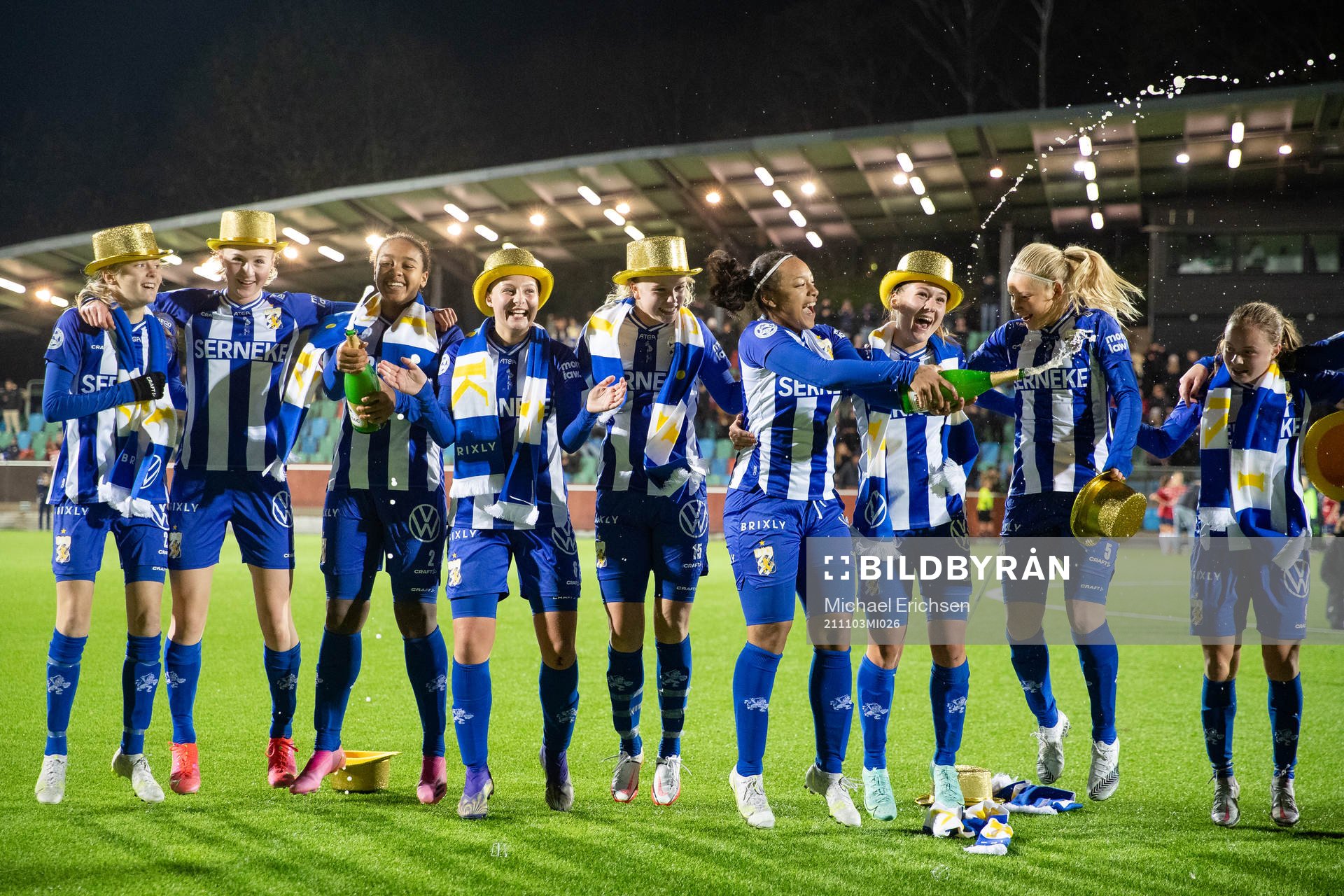 IFK Göteborgs spelare jublar