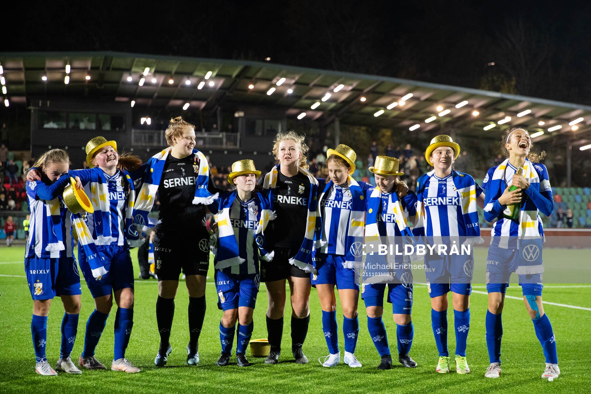 IFK Göteborgs spelare jublar