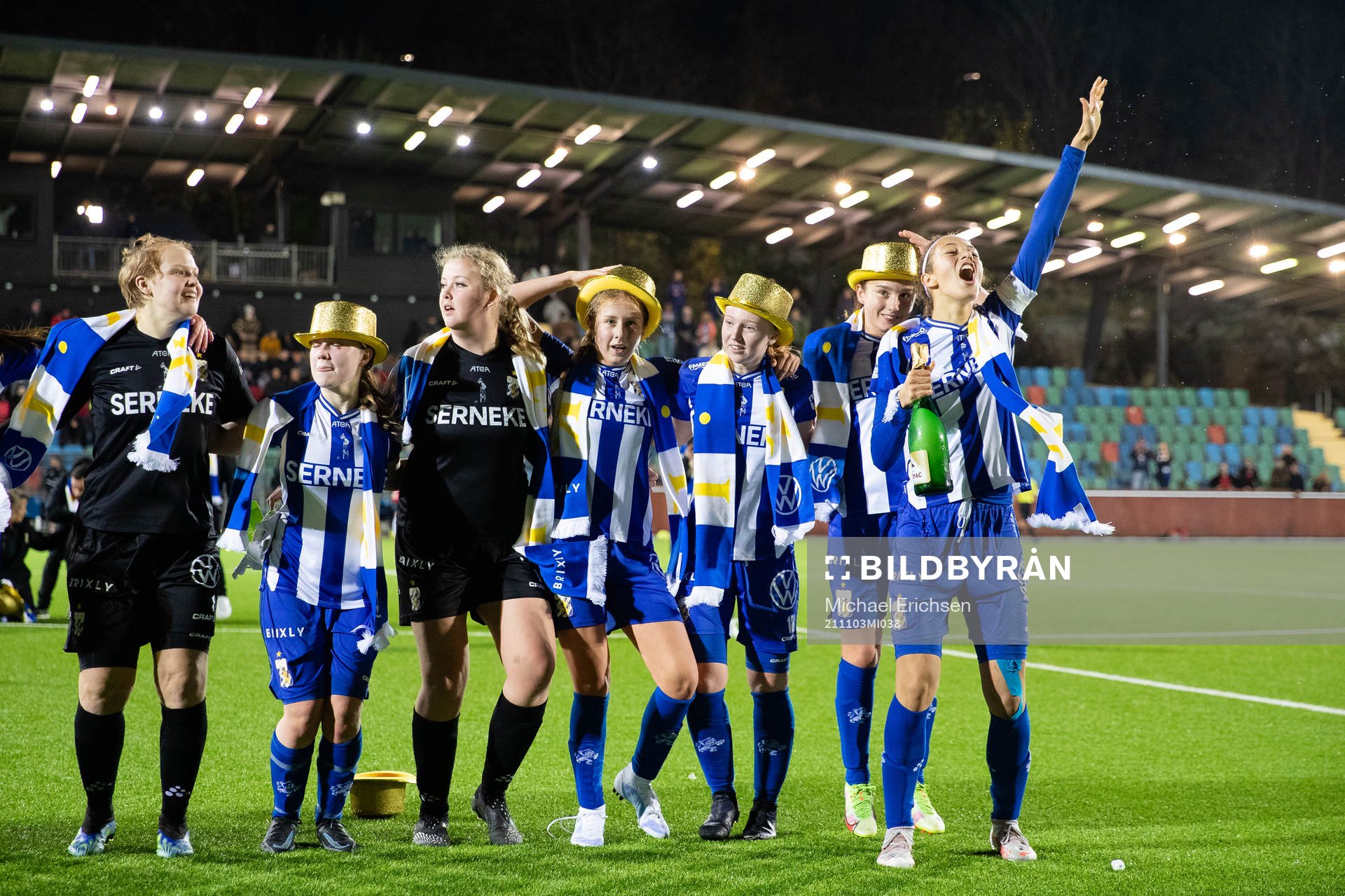 IFK Göteborgs spelare jublar