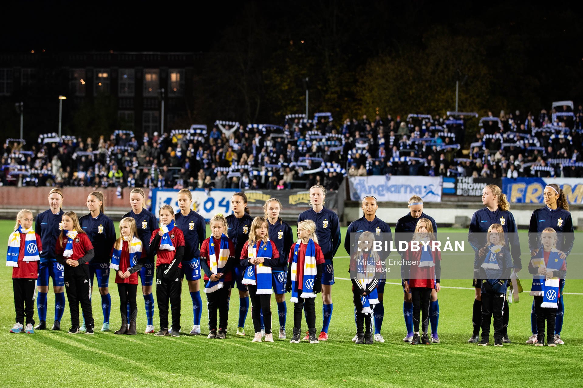 IFK Göteborg på line up innan kvalmatchen till div 2 i