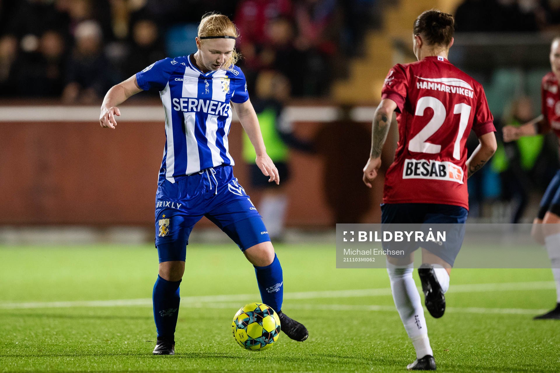 IFK Göteborgs Mathilda Berg och Örgrytes Moa Glans