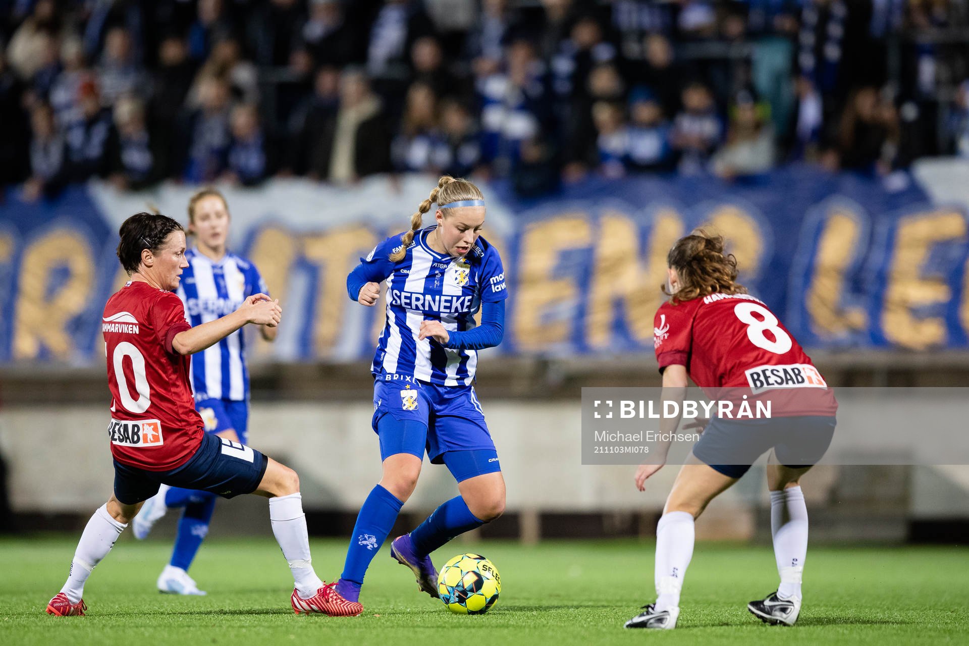 Örgrytes Marlene Kanto och Kajsa Skarrie mot IFK