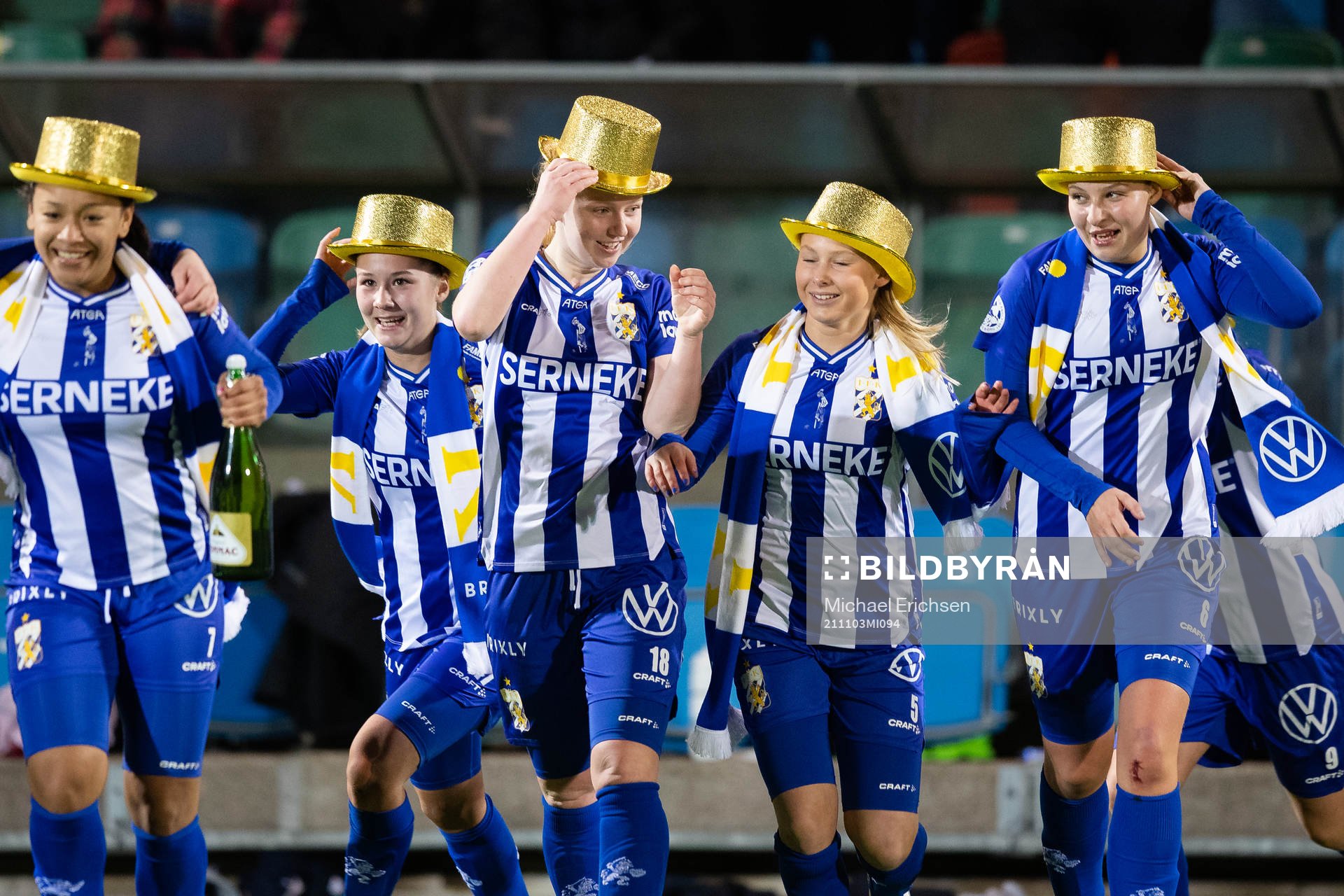 IFK Göteborgs spelare jublar