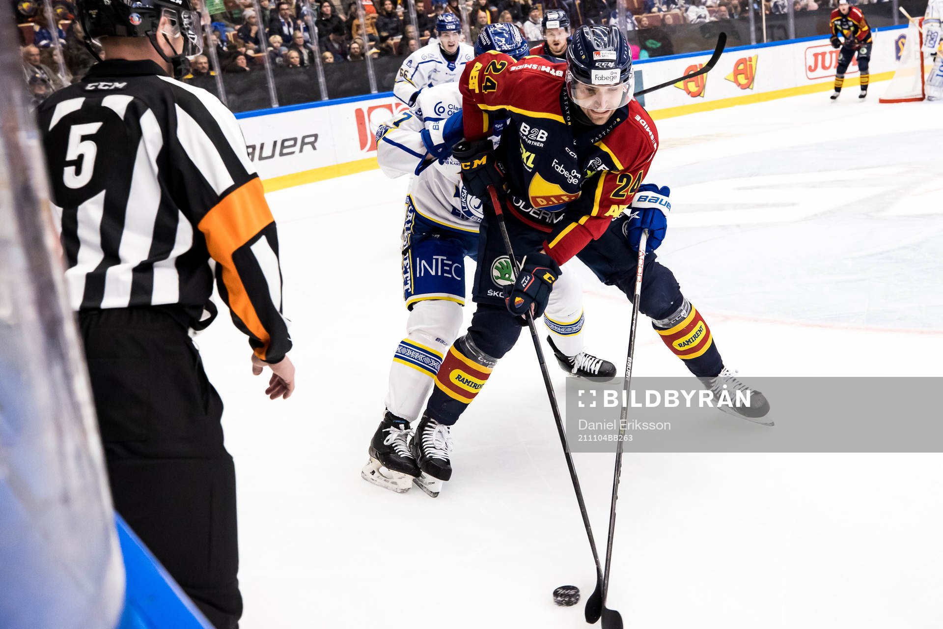 Leksands Ben Thomas och Djurgårdens Ludvig Rensfeldt