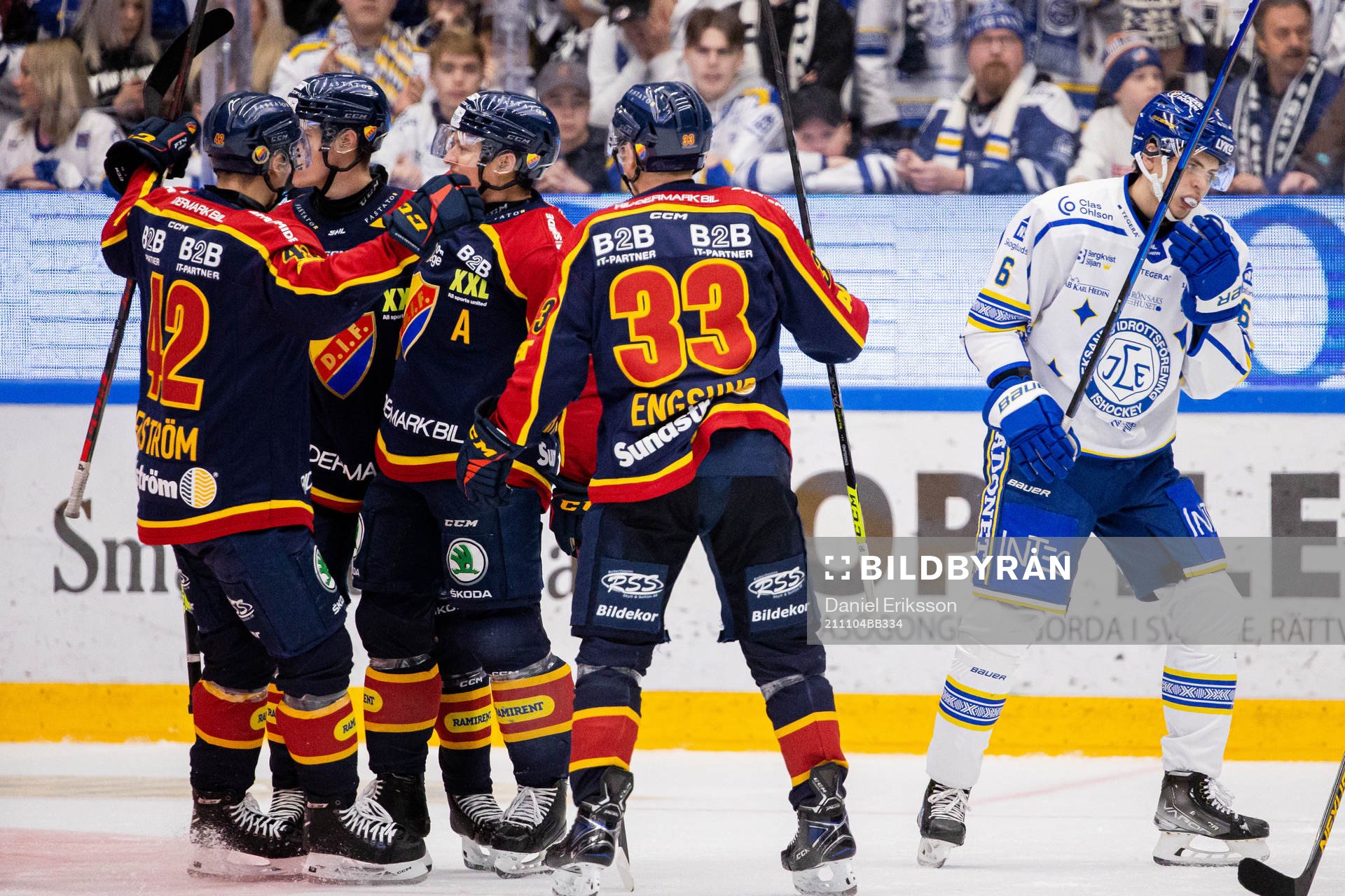 Djurgårdens Rhett Rakhshani jublar