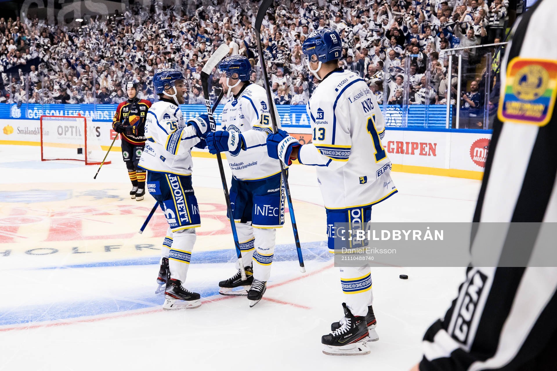 Leksands Max Veronneau jubel
