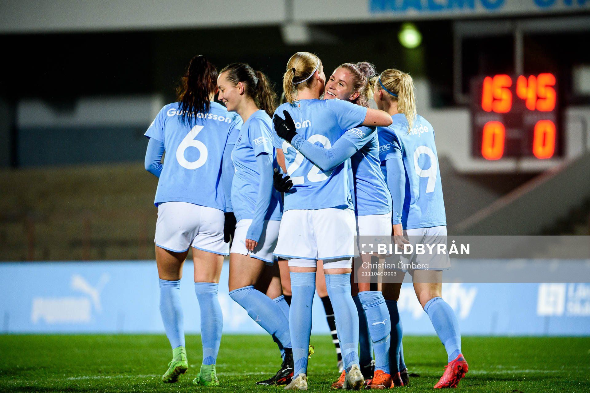 Malmö FFs spelare jublar