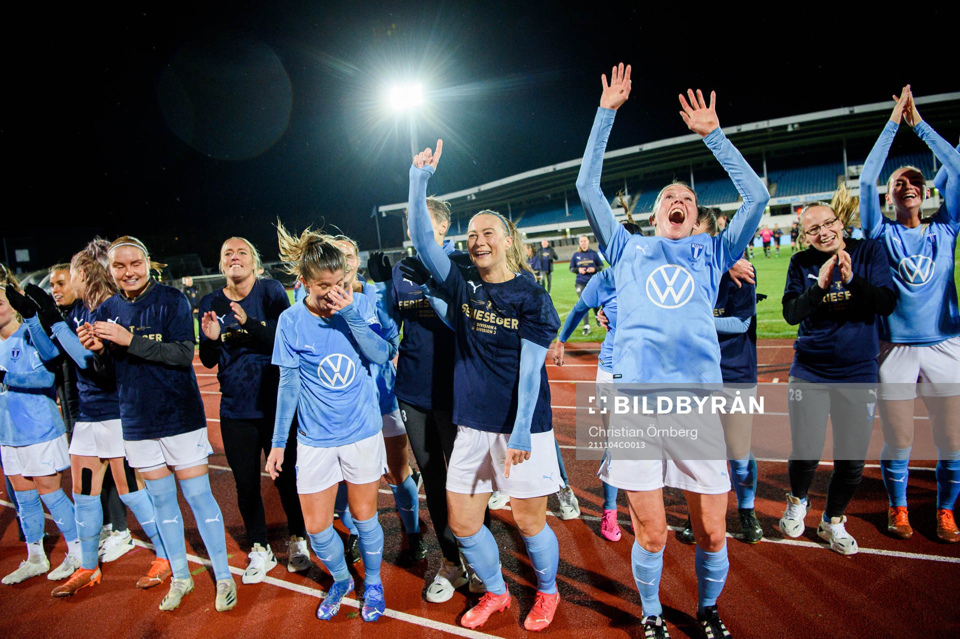 Malmö FFs spelare jublar