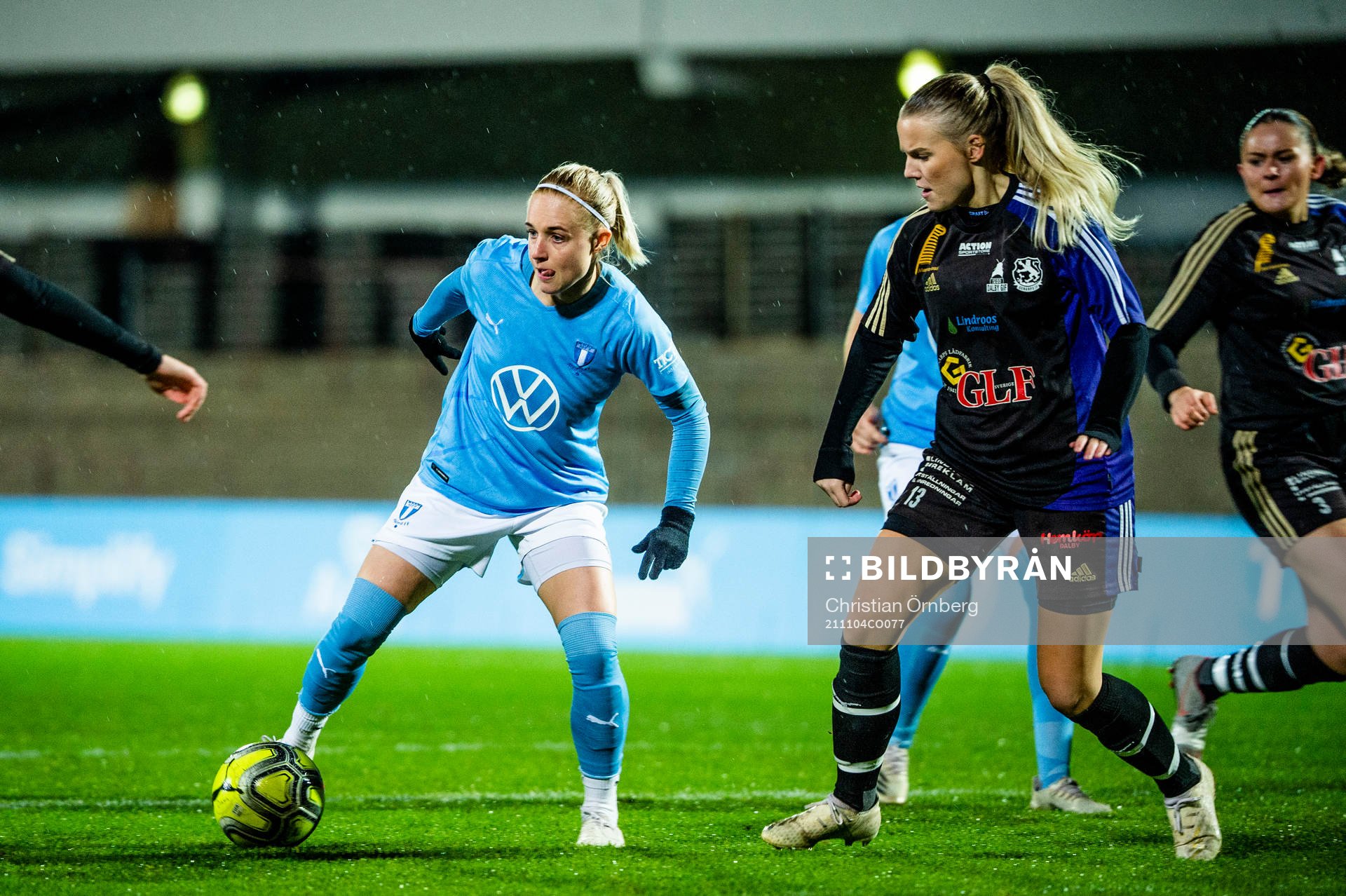 Malmö FFs Melina Skarström mot Dalby/Genarps Sara Gemback
