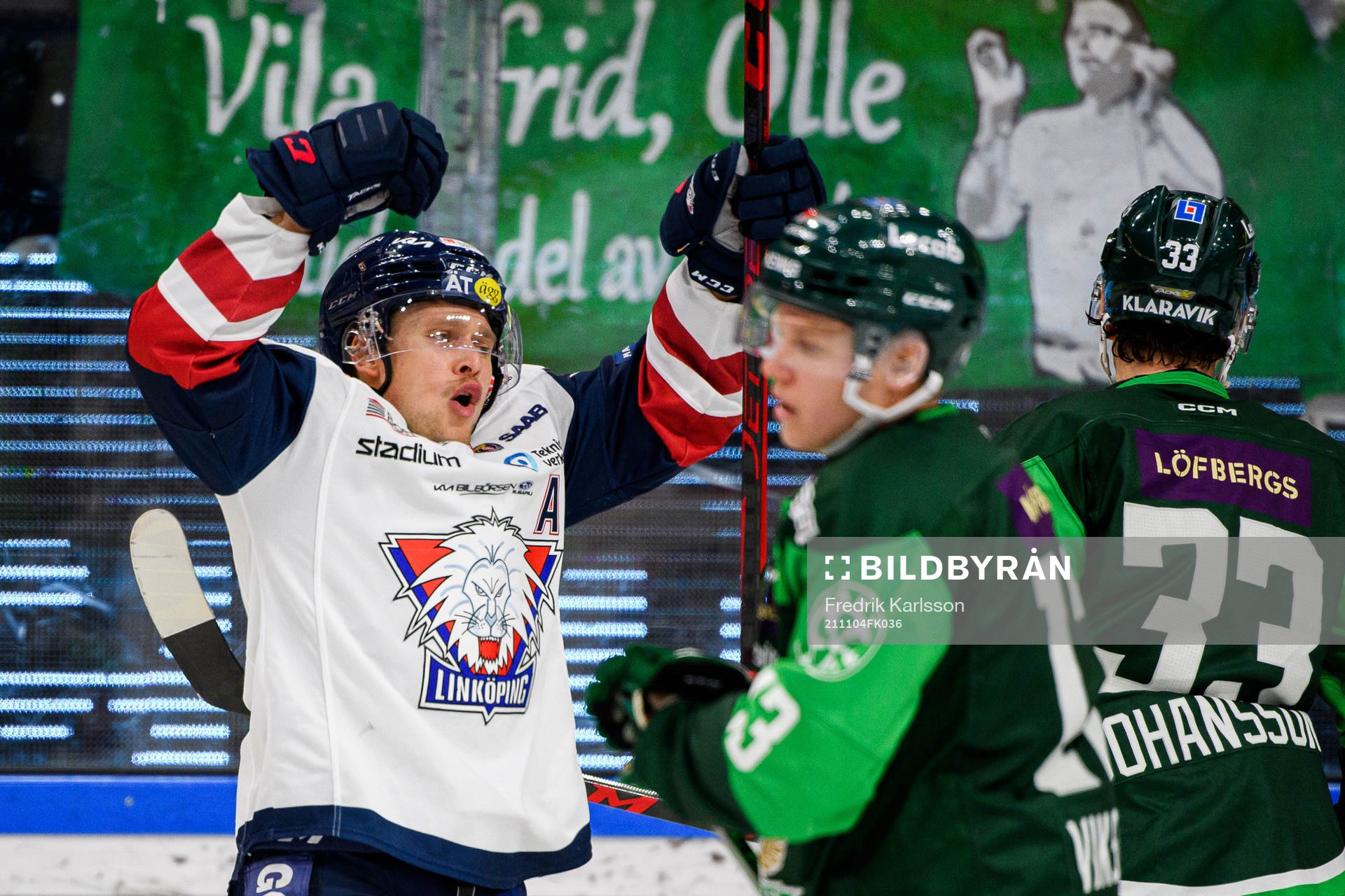Linköpings Jesper Pettersson jublar